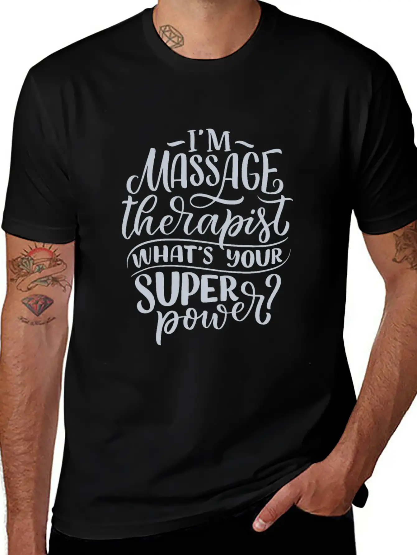MASSAGE THERAPIST SUPERPOWER Timeless Short Sleeve Tee – Comfy And Minimalist Design