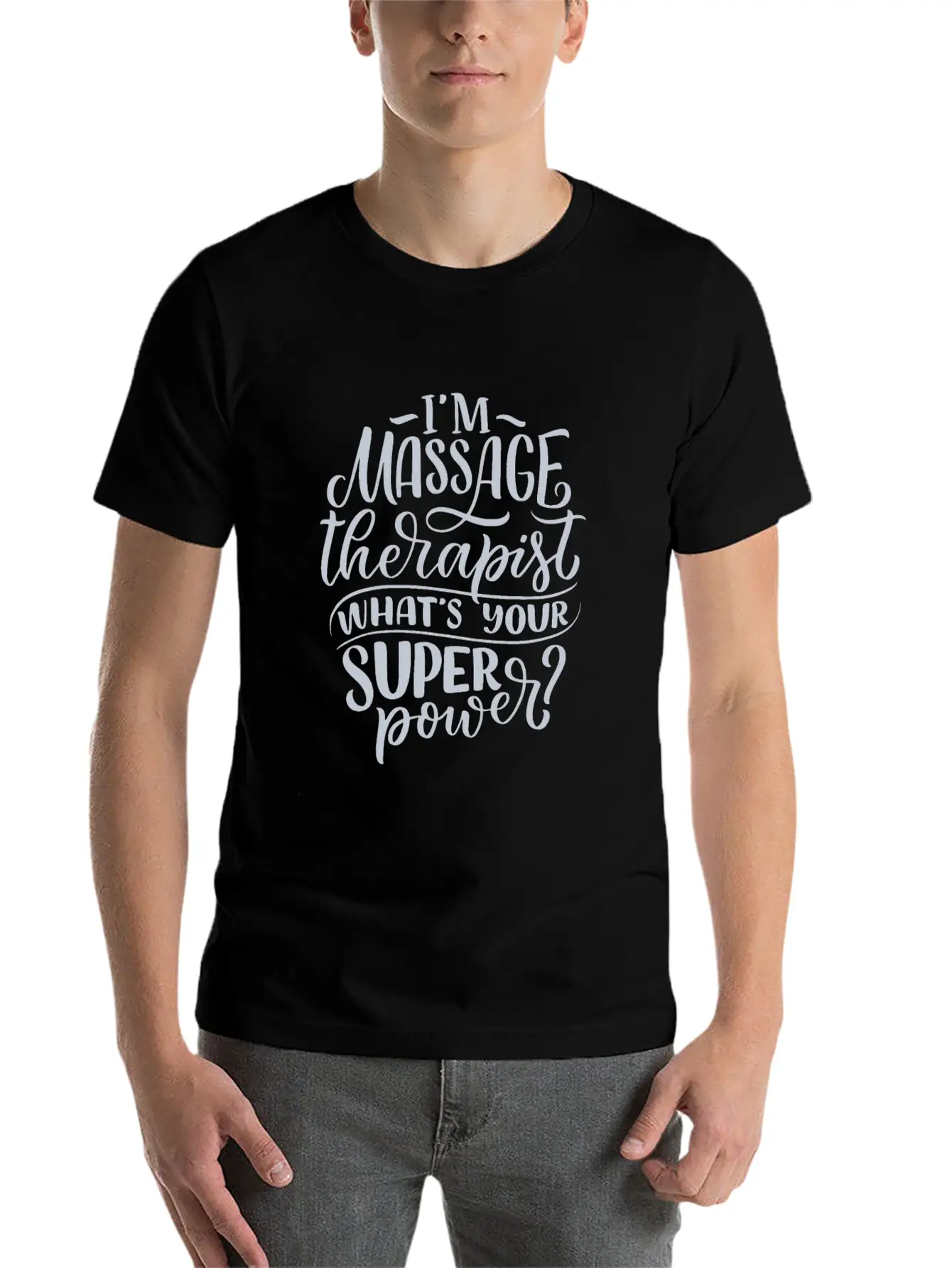 MASSAGE THERAPIST SUPERPOWER Timeless Short Sleeve Tee – Comfy And Minimalist Design