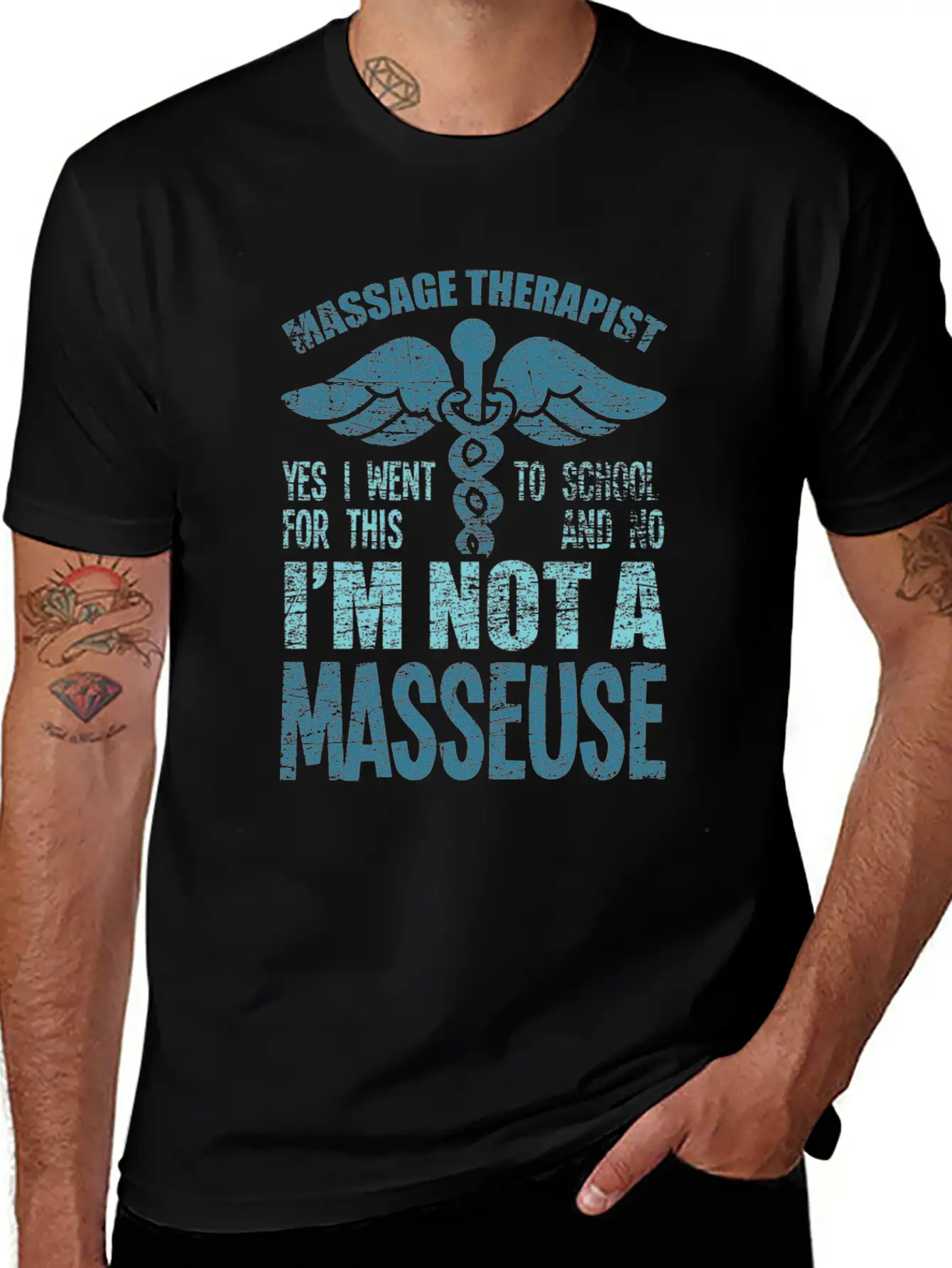 Massage Therapist Therapy Basic Graphic T-Shirt – Daily Comfort In Soft Cotton