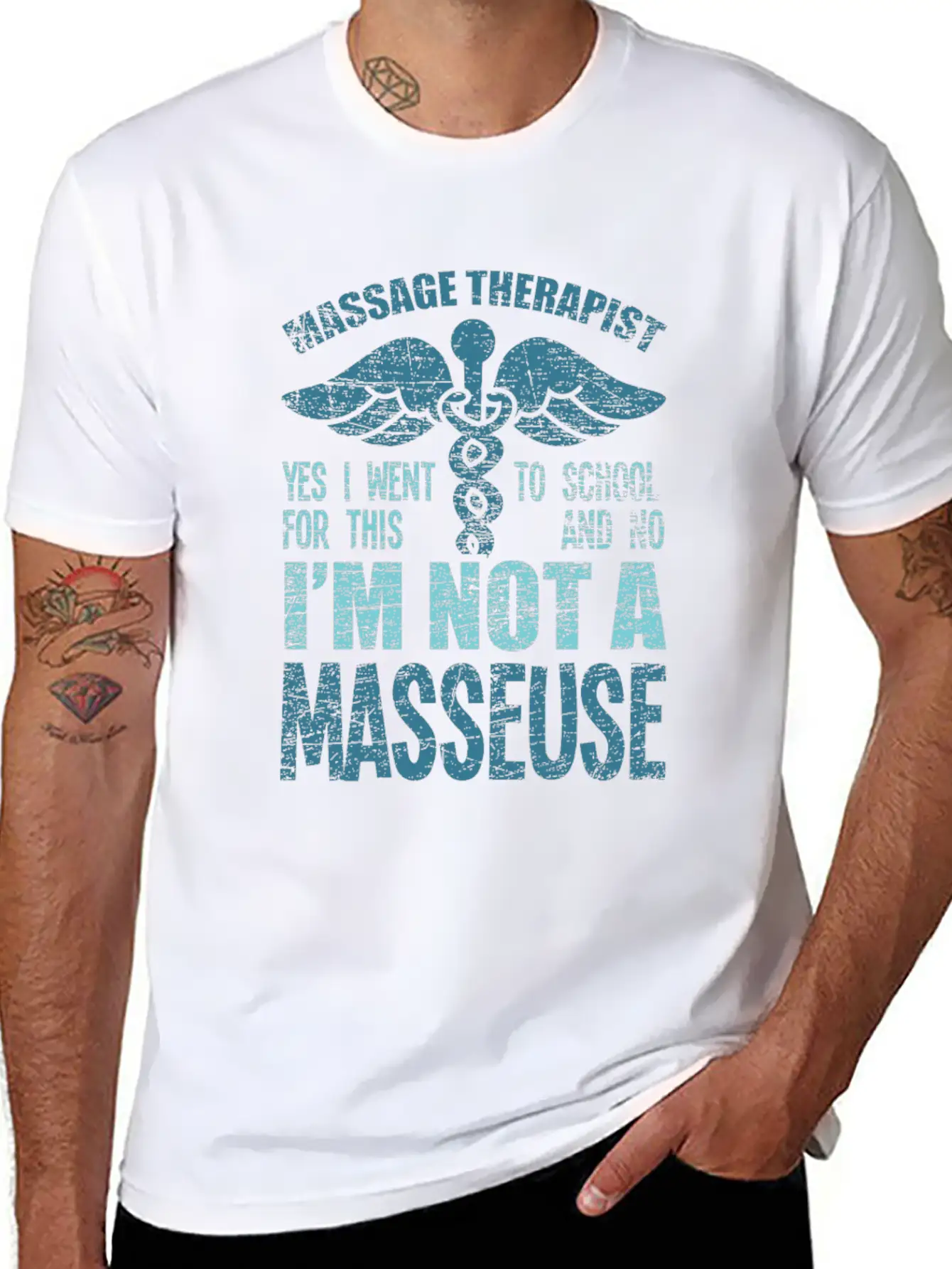 Massage Therapist Therapy Basic Graphic T-Shirt – Daily Comfort In Soft Cotton