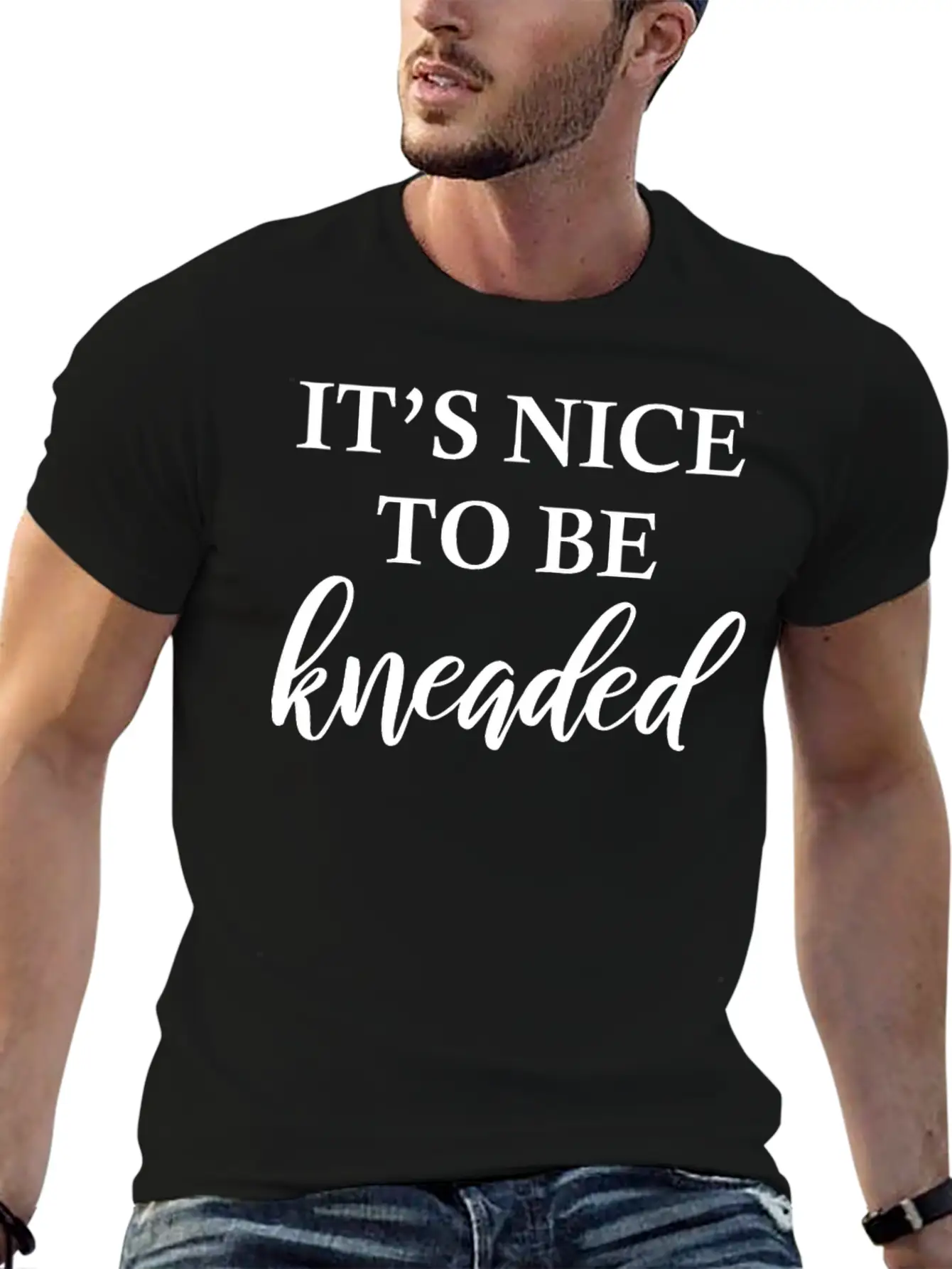 Massage Therapy It’s Nice To Be Kneaded Physiother Comfortable Minimalist Graphic Tee – Summer Style Essential