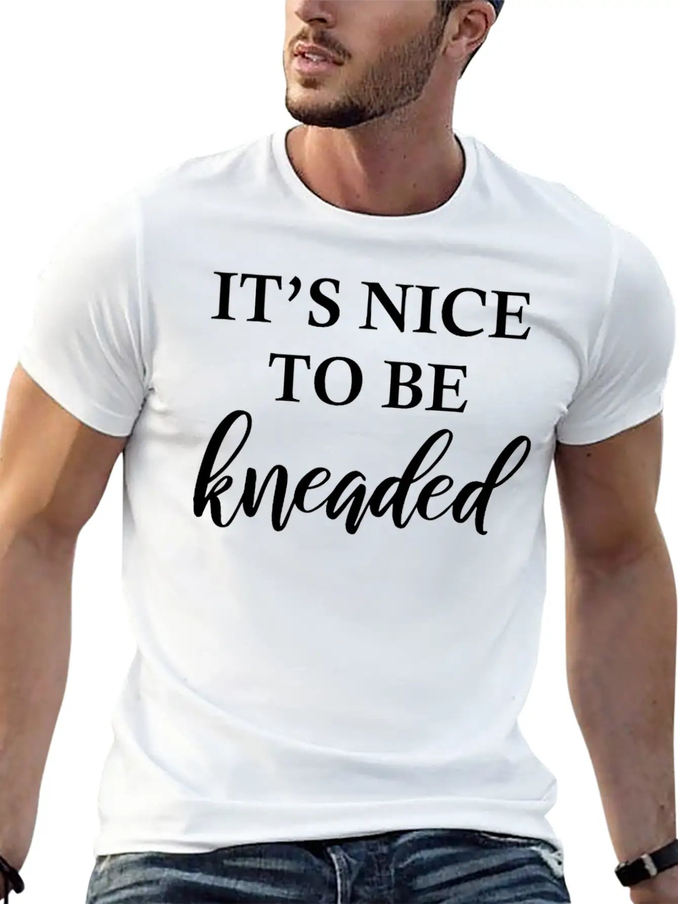 Massage Therapy It’s Nice To Be Kneaded Physiother Comfortable Minimalist Graphic Tee – Summer Style Essential