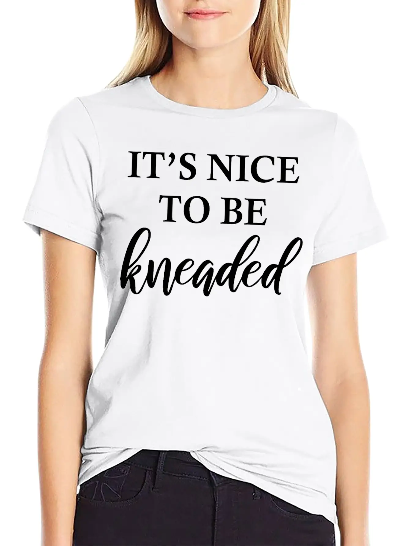 Massage Therapy It’s Nice To Be Kneaded Physiother Comfortable Minimalist Graphic Tee – Summer Style Essential