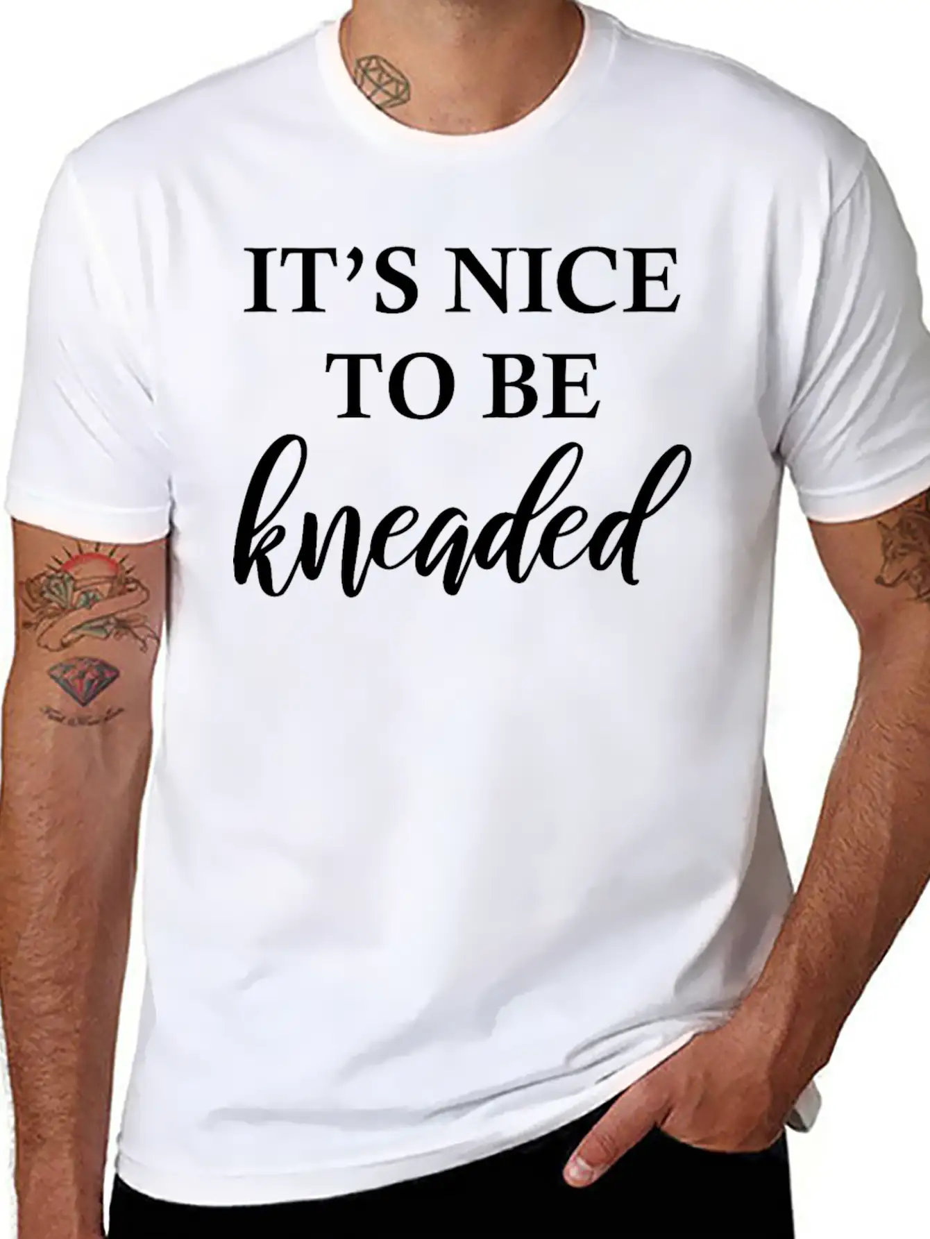 Massage Therapy It’s Nice To Be Kneaded Physiother Comfortable Minimalist Graphic Tee – Summer Style Essential