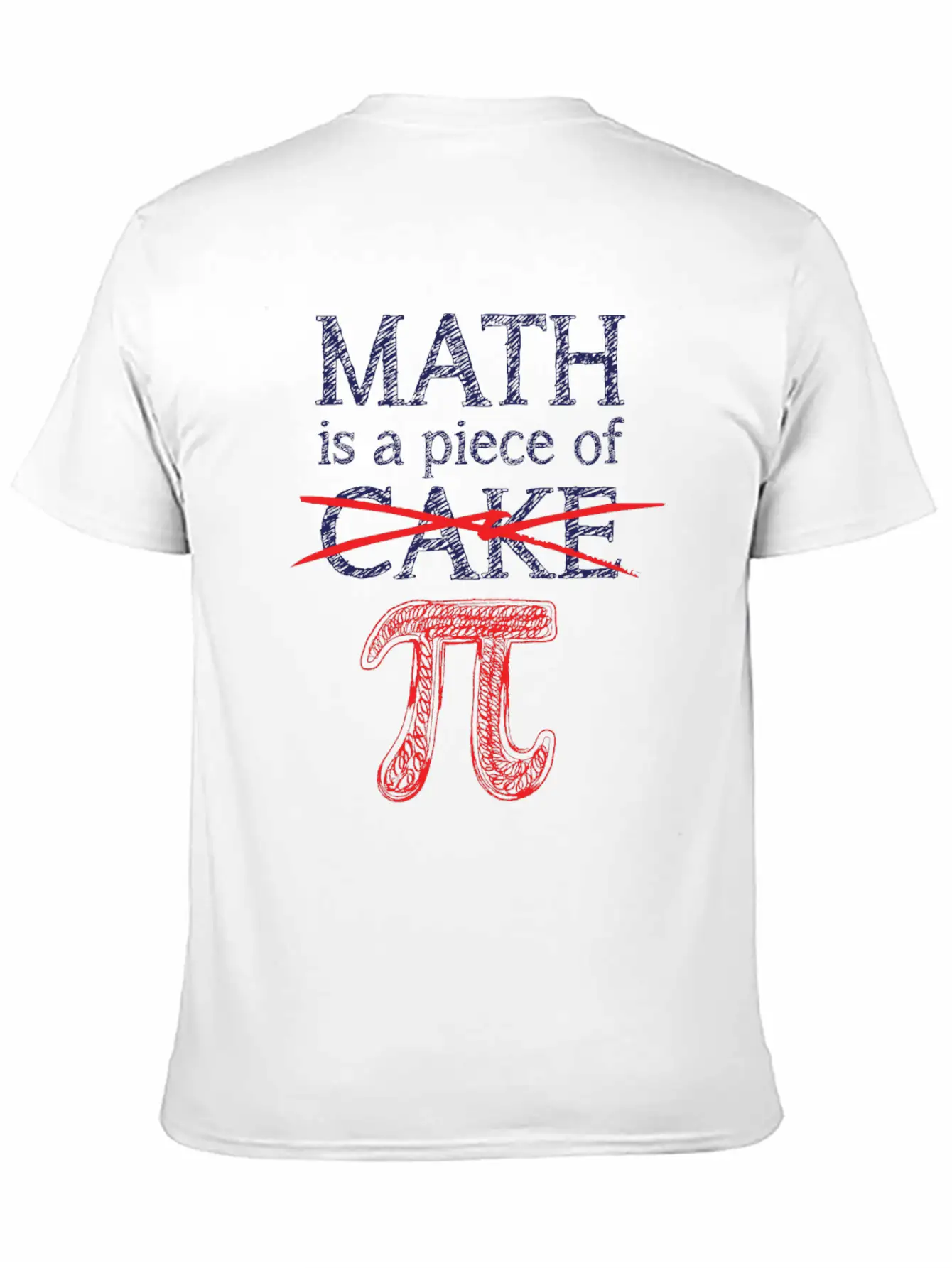 Math Is A Piece Of Pi Funny 3.14 Pi Day Math Timeless Short Sleeve Tee – Comfy And Minimalist Design