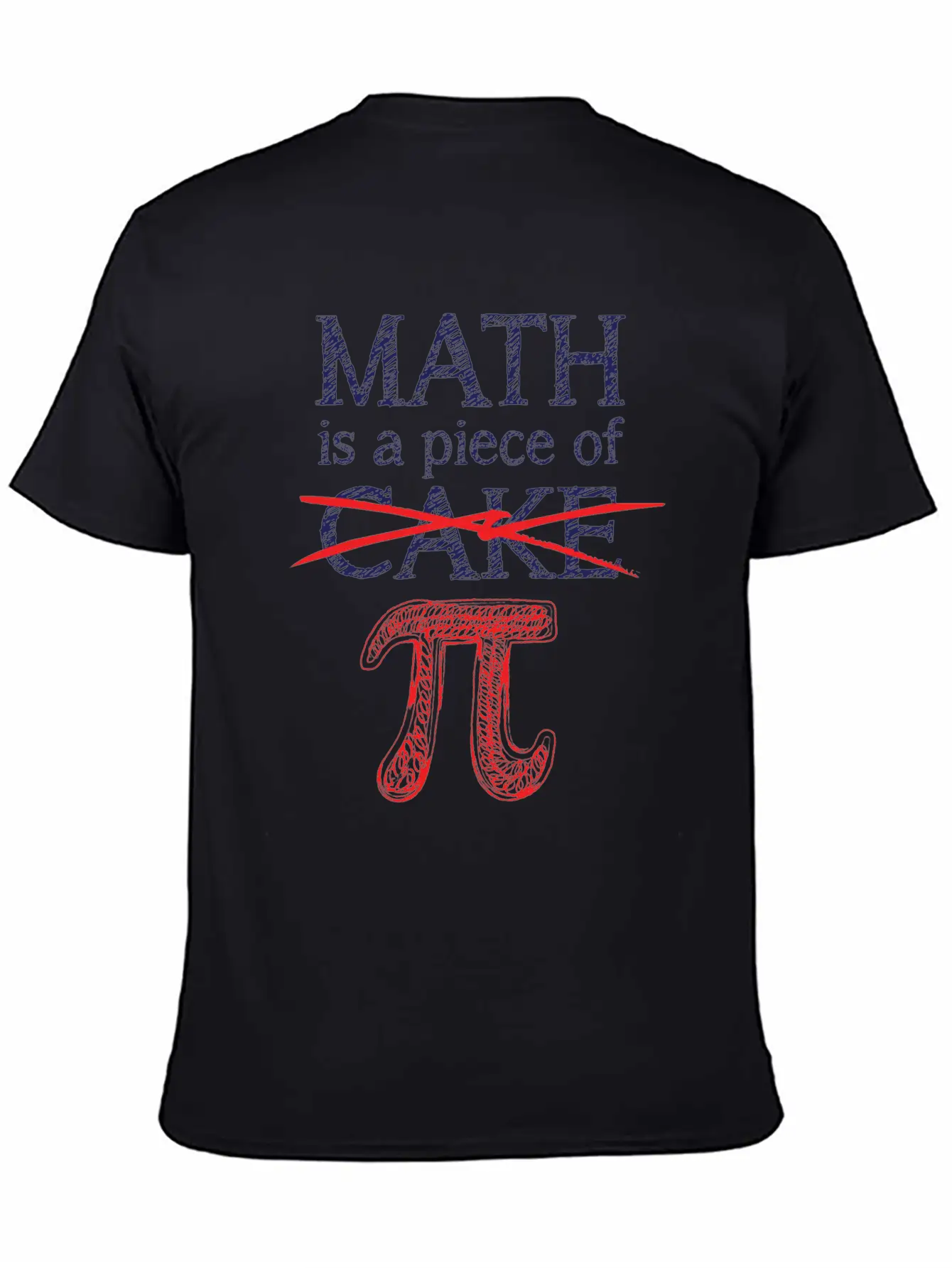 Math Is A Piece Of Pi Funny 3.14 Pi Day Math Timeless Short Sleeve Tee – Comfy And Minimalist Design