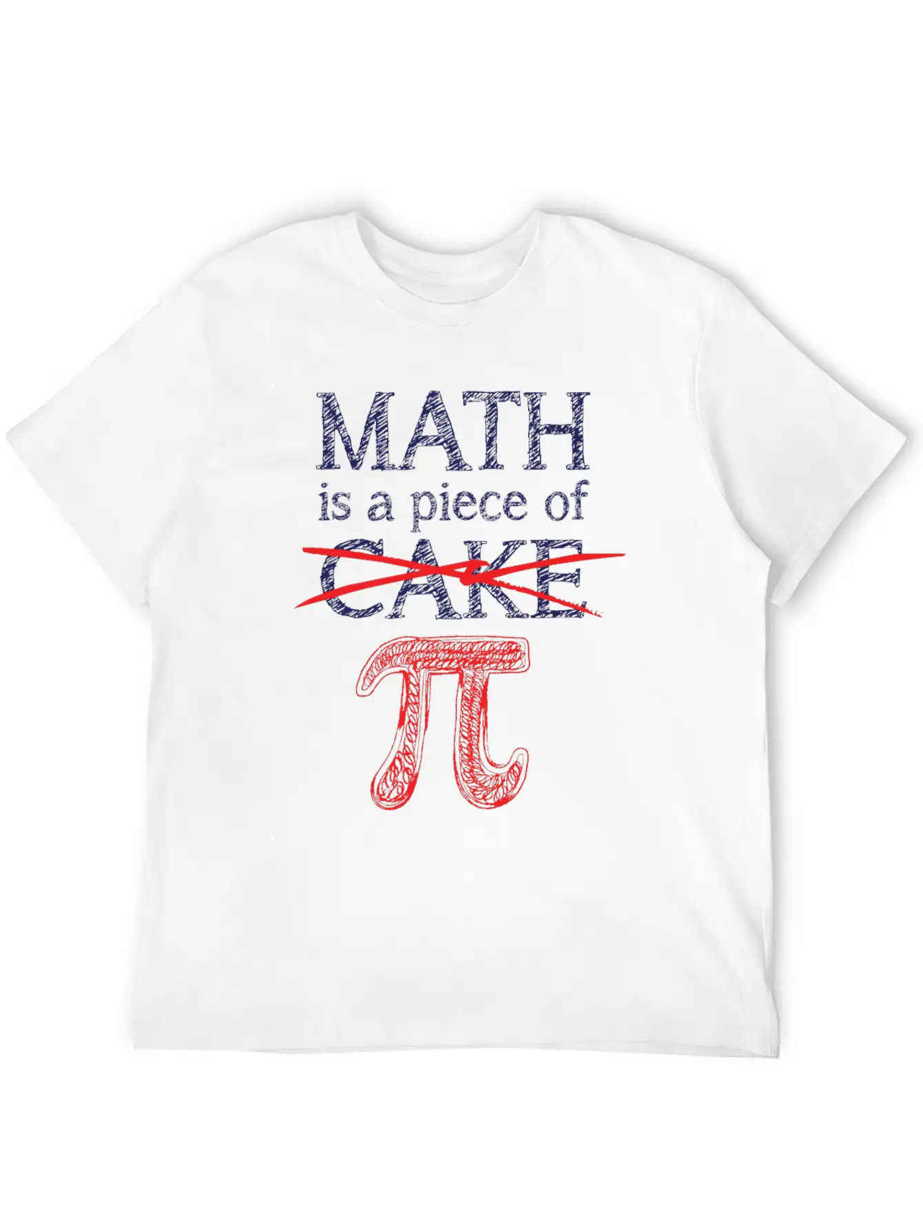 Math Is A Piece Of Pi Funny 3.14 Pi Day Math Timeless Short Sleeve Tee – Comfy And Minimalist Design