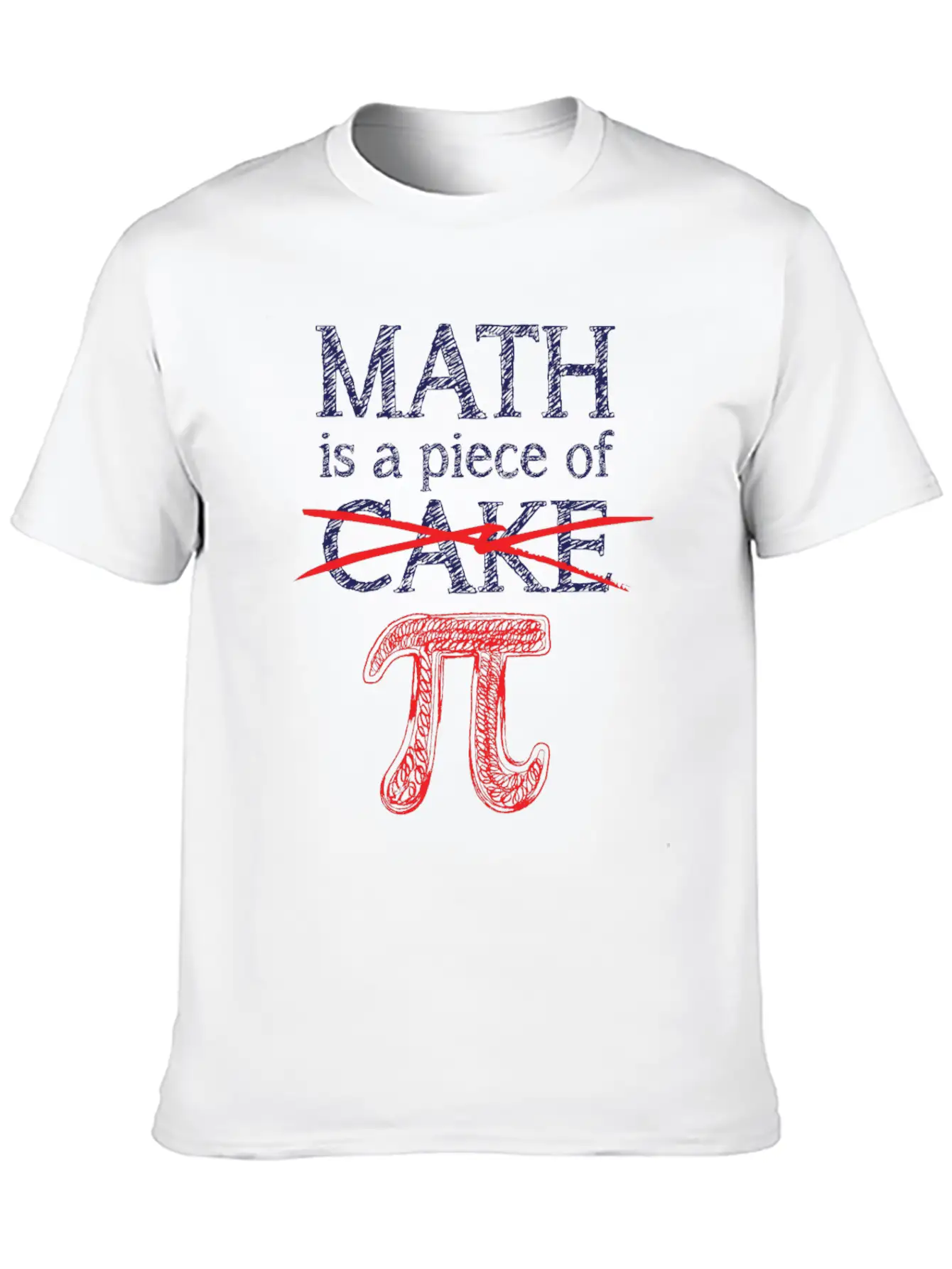 Math Is A Piece Of Pi Funny 3.14 Pi Day Math Timeless Short Sleeve Tee – Comfy And Minimalist Design