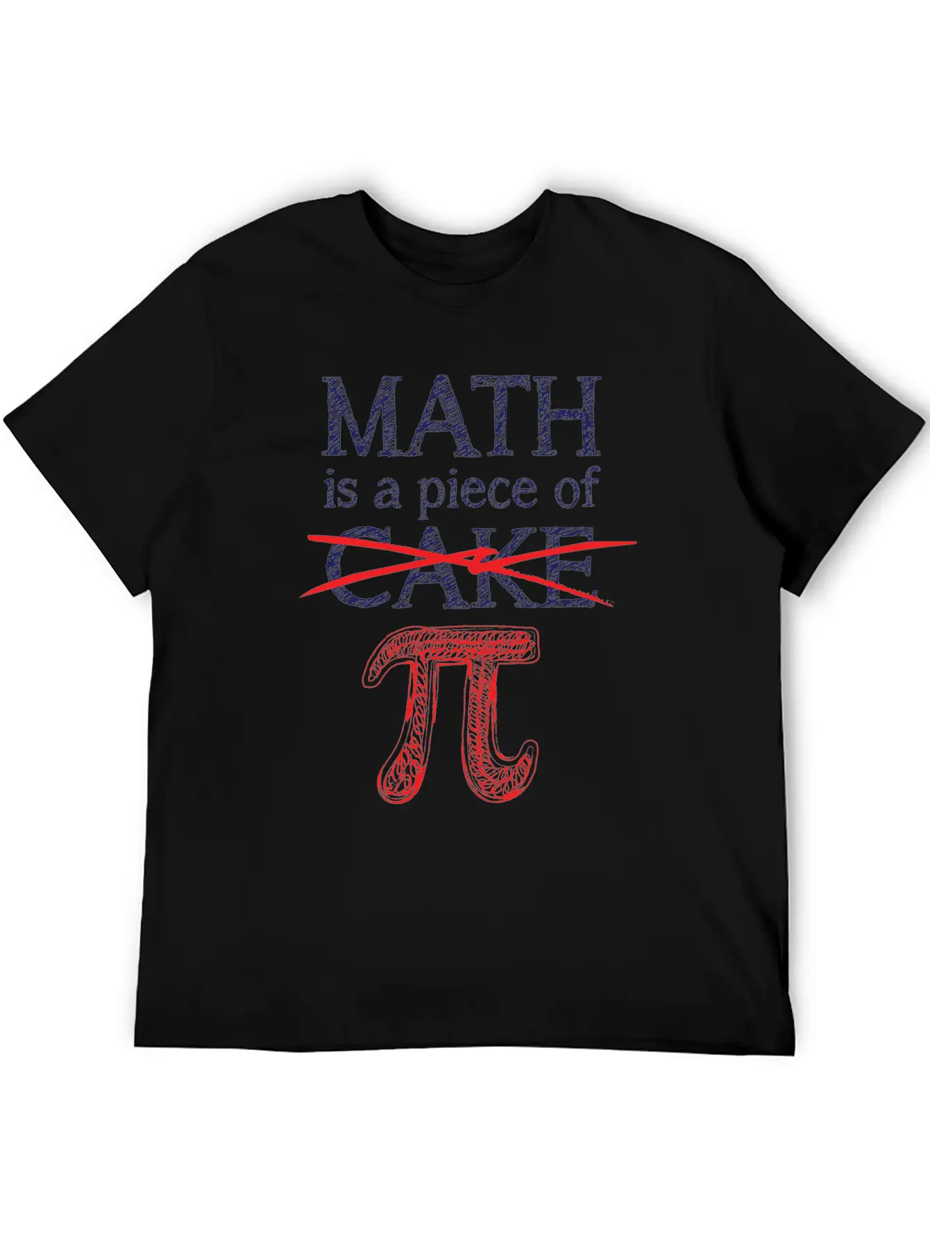 Math Is A Piece Of Pi Funny 3.14 Pi Day Math Timeless Short Sleeve Tee – Comfy And Minimalist Design