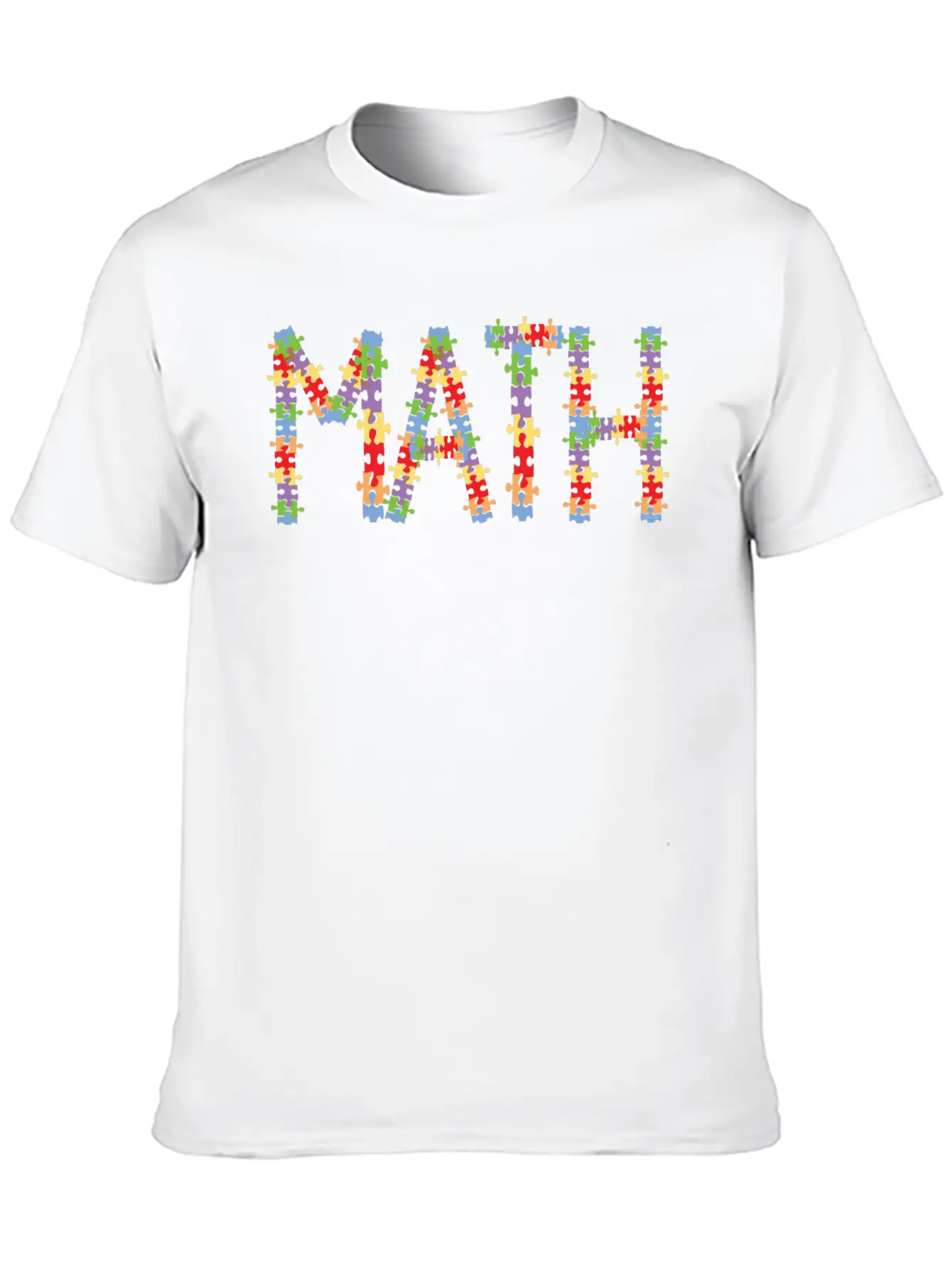 Math Jigsaw Timeless Short Sleeve Tee – Comfy And Minimalist Design