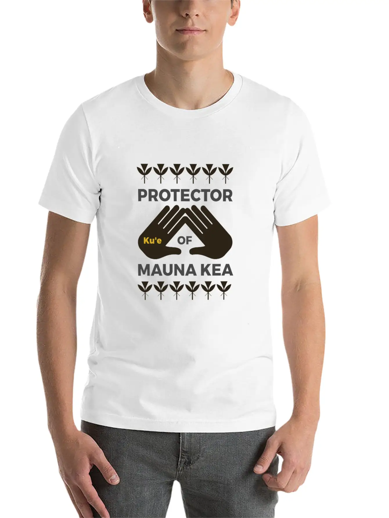 Mauna Kea Design For Hawaiian Pride Unisex Short Sleeve Soft Cotton T-Shirt – Casual Everyday Wear