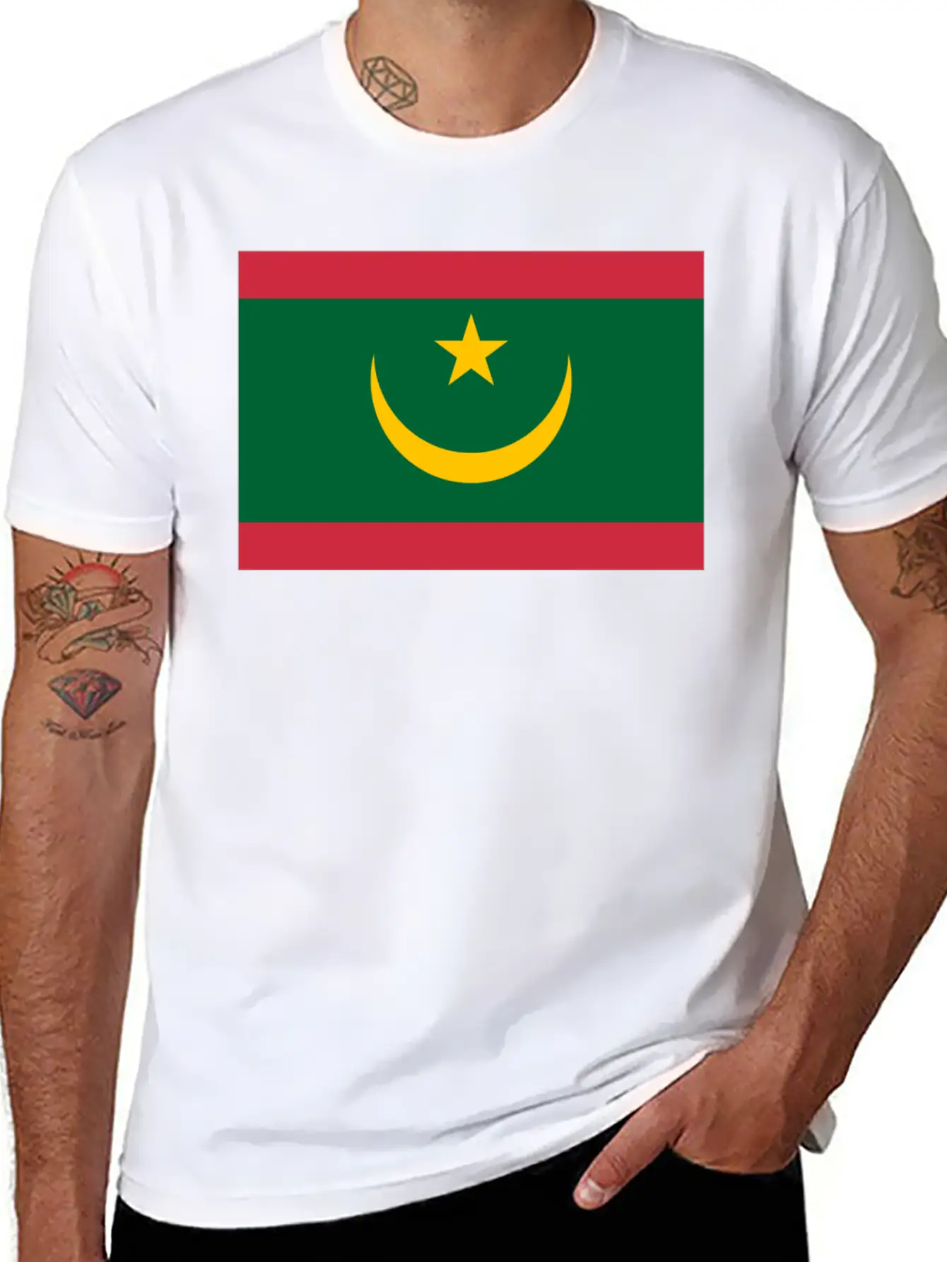 Mauritania Unisex Short Sleeve Soft Cotton T-Shirt – Casual Everyday Wear