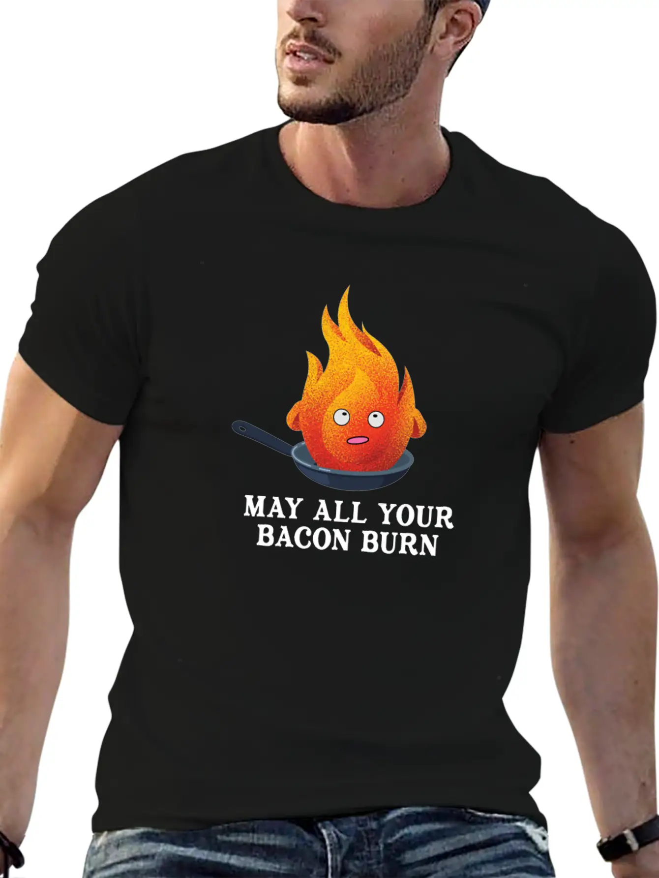 May All Your Bacon Burn Shirt For Women & Men Unisex Short Sleeve Soft Cotton T-Shirt – Casual Everyday Wear