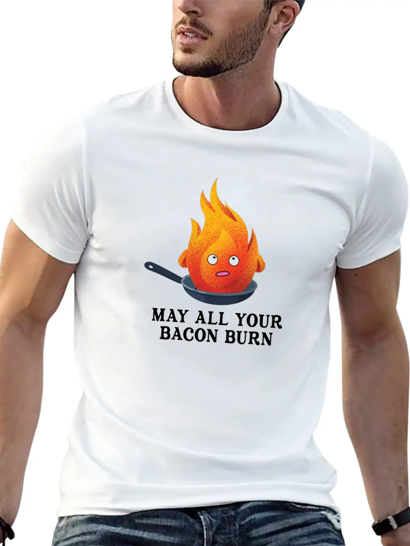 May All Your Bacon Burn Shirt For Women & Men Unisex Short Sleeve Soft Cotton T-Shirt – Casual Everyday Wear