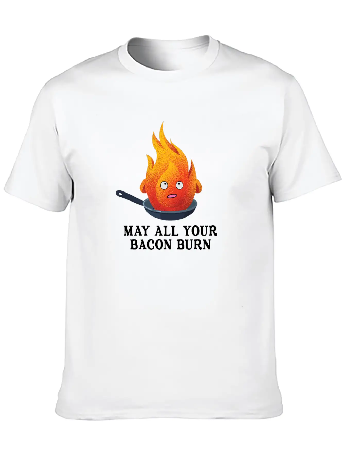 May All Your Bacon Burn Shirt For Women & Men Unisex Short Sleeve Soft Cotton T-Shirt – Casual Everyday Wear