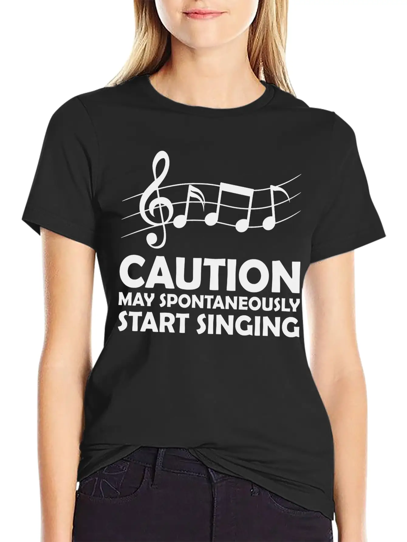 May Spontaneously Start Singing Unisex Casual T-Shirt – Clean Design For Daily Comfort