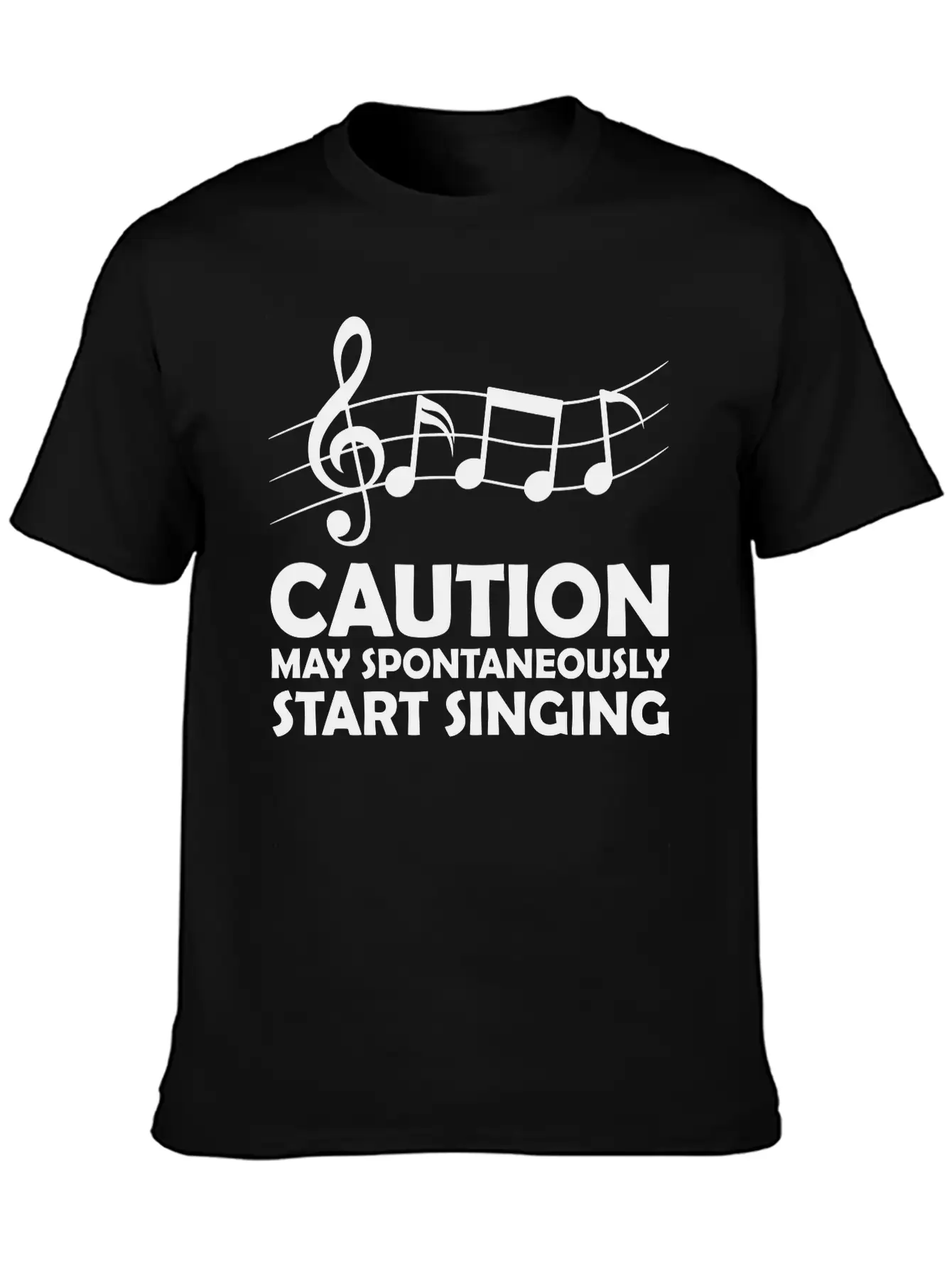 May Spontaneously Start Singing Unisex Casual T-Shirt – Clean Design For Daily Comfort