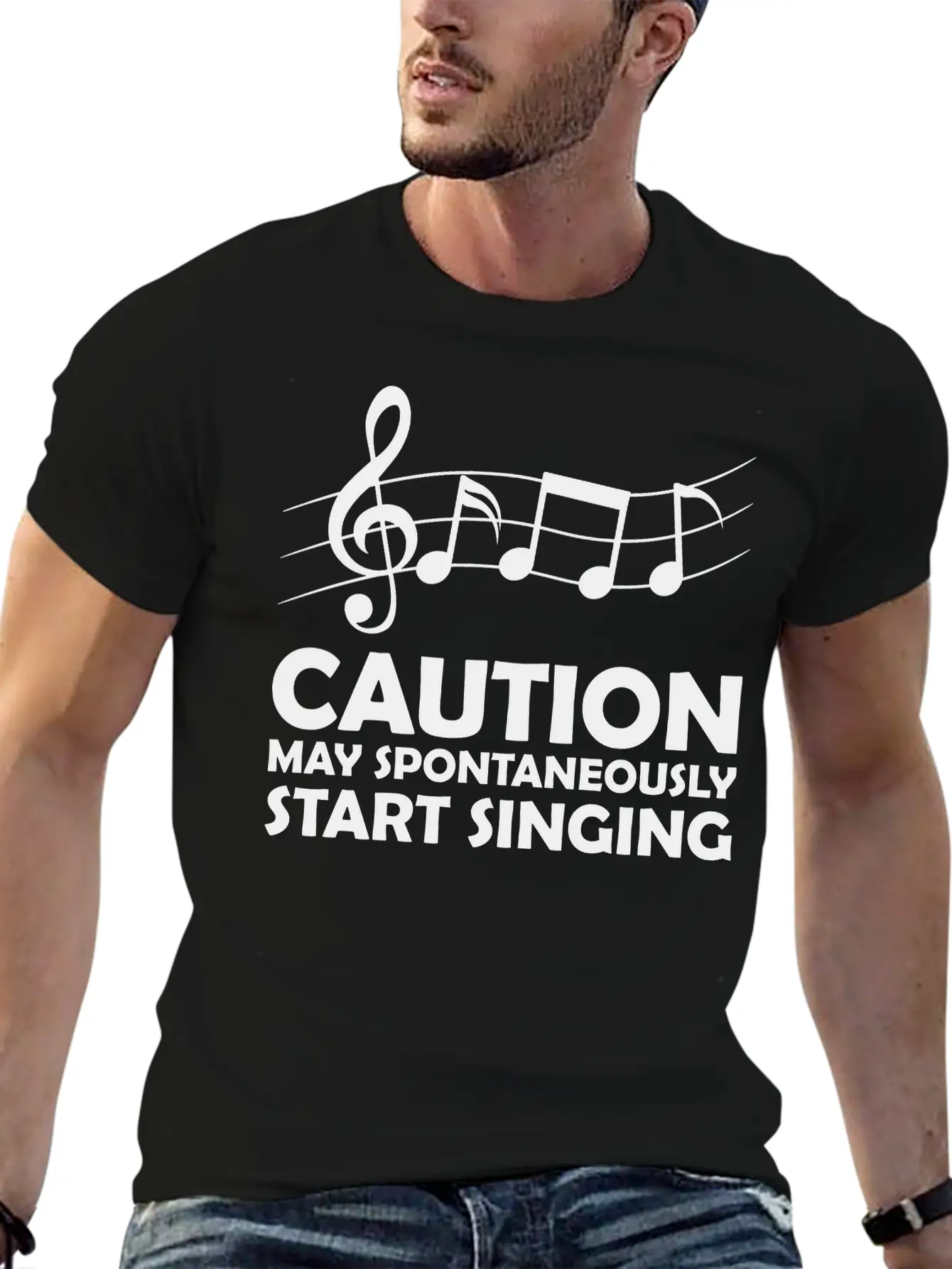 May Spontaneously Start Singing Unisex Casual T-Shirt – Clean Design For Daily Comfort
