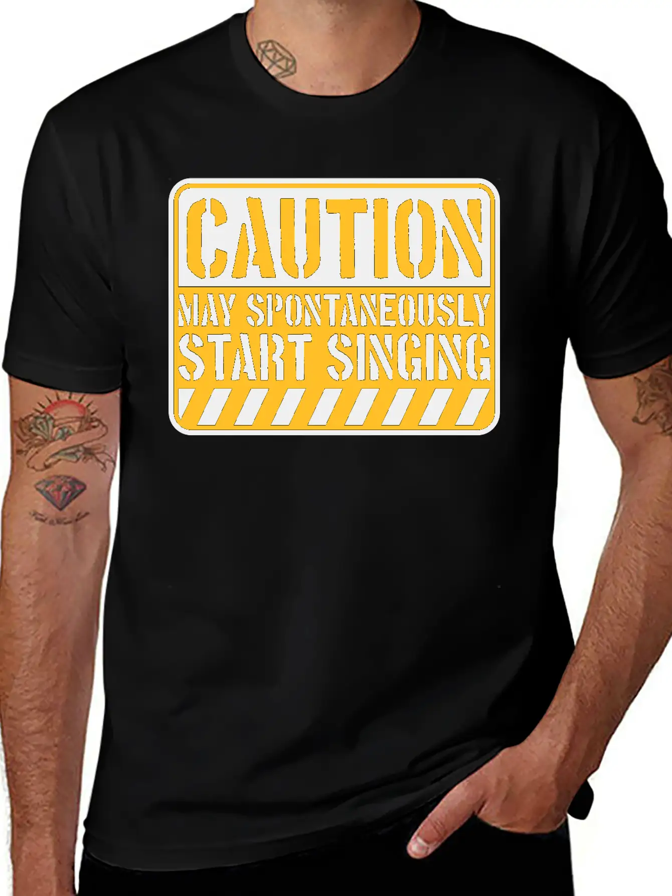 May Spontaneously Start Singing Unisex Short Sleeve Soft Cotton T-Shirt – Casual Everyday Wear