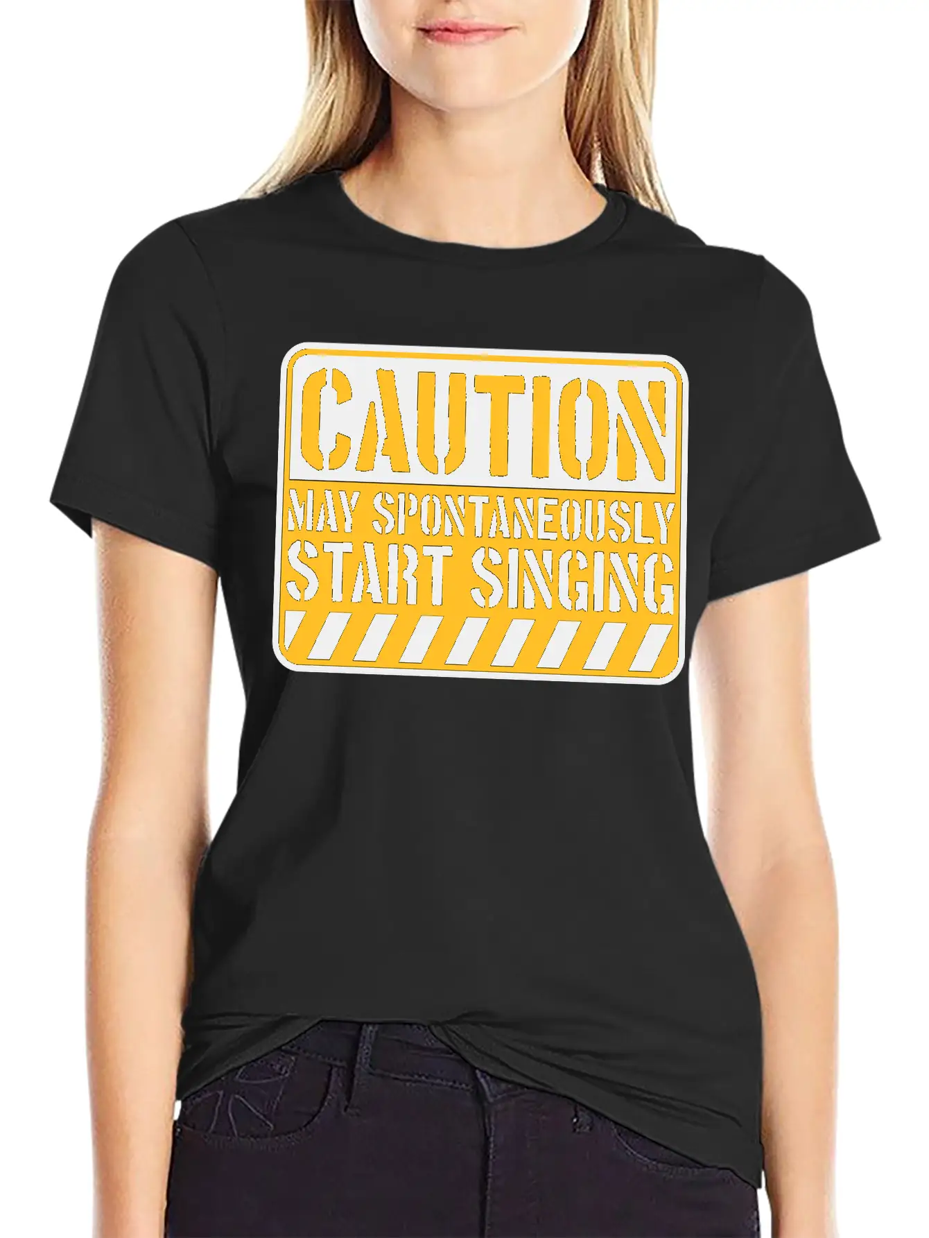 May Spontaneously Start Singing Unisex Short Sleeve Soft Cotton T-Shirt – Casual Everyday Wear