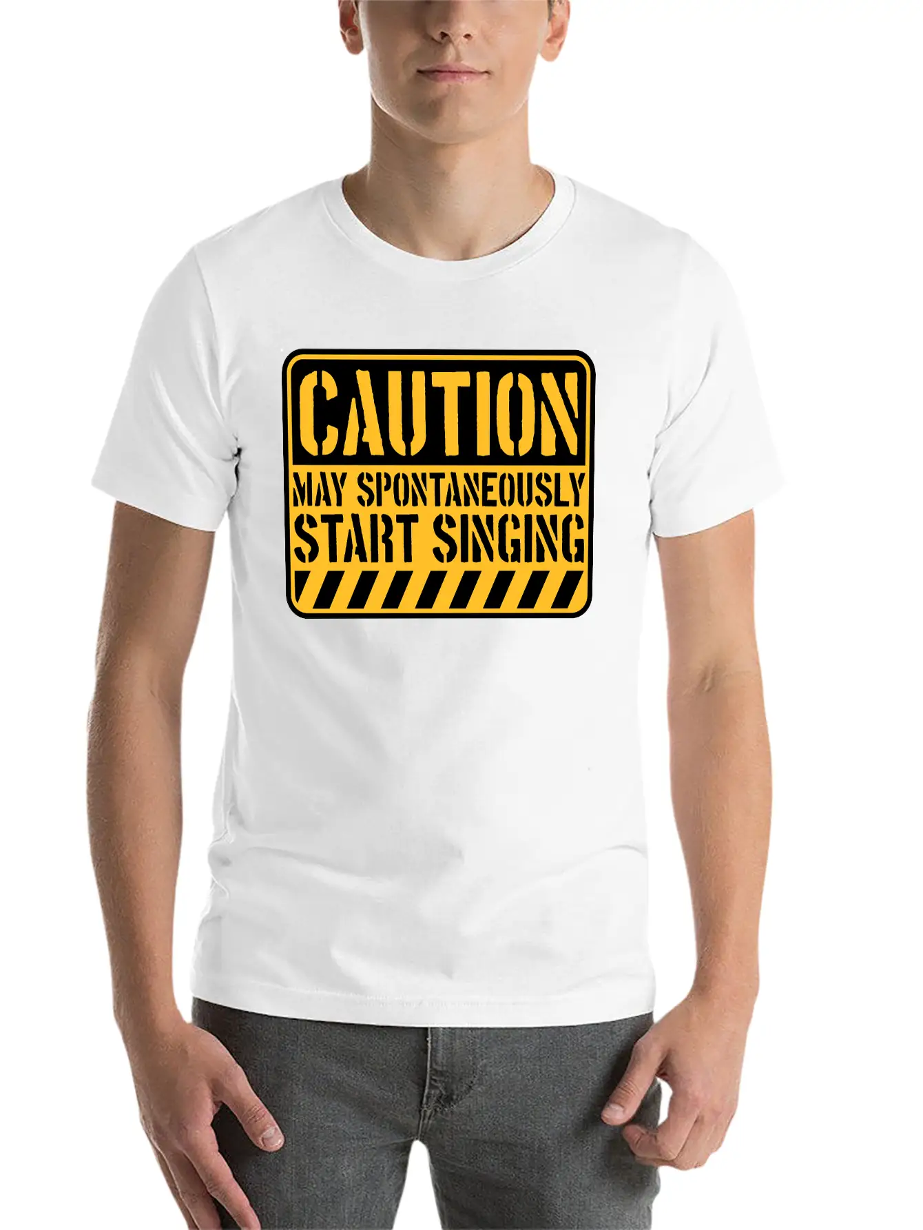 May Spontaneously Start Singing Unisex Short Sleeve Soft Cotton T-Shirt – Casual Everyday Wear