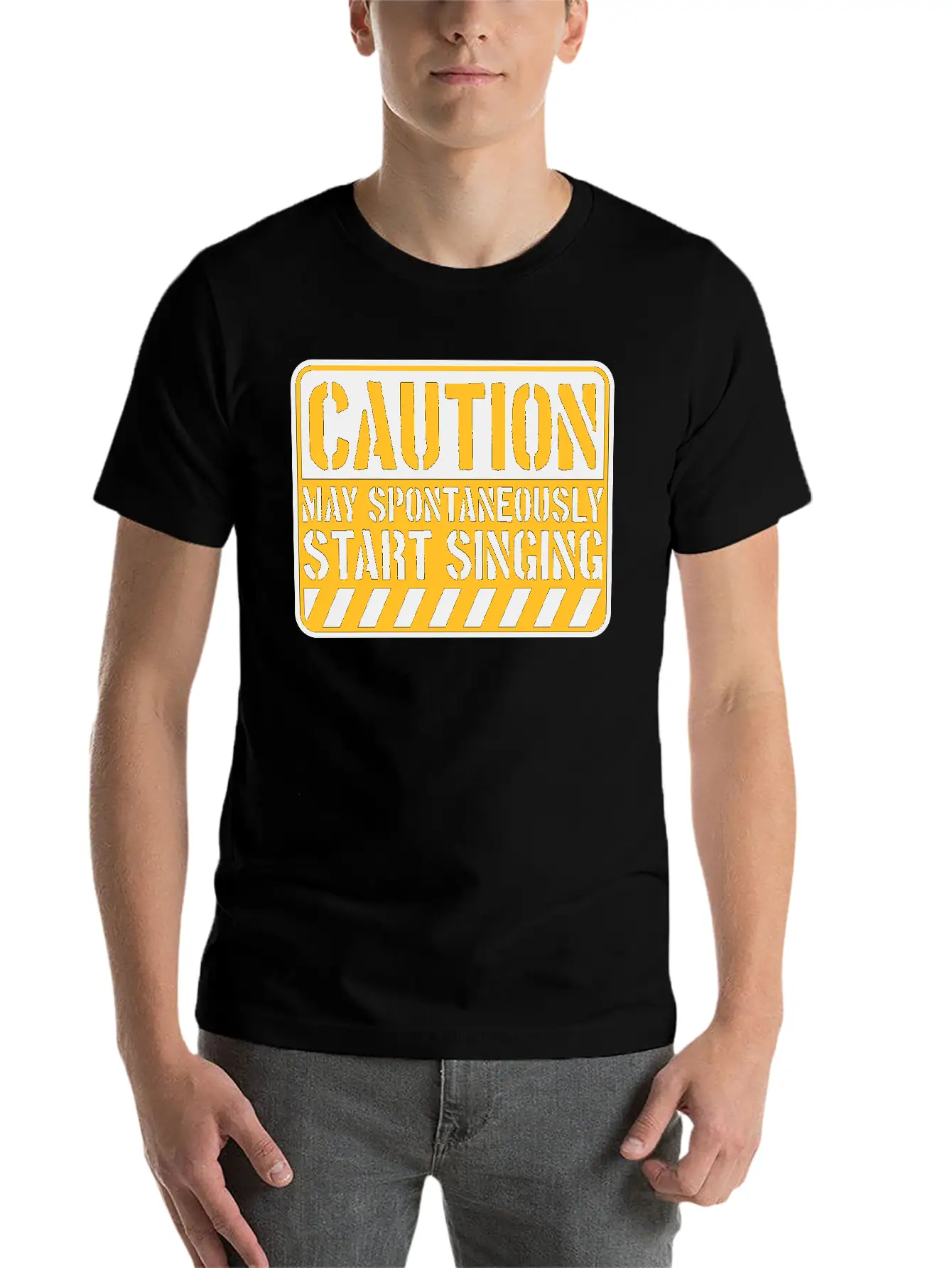 May Spontaneously Start Singing Unisex Short Sleeve Soft Cotton T-Shirt – Casual Everyday Wear