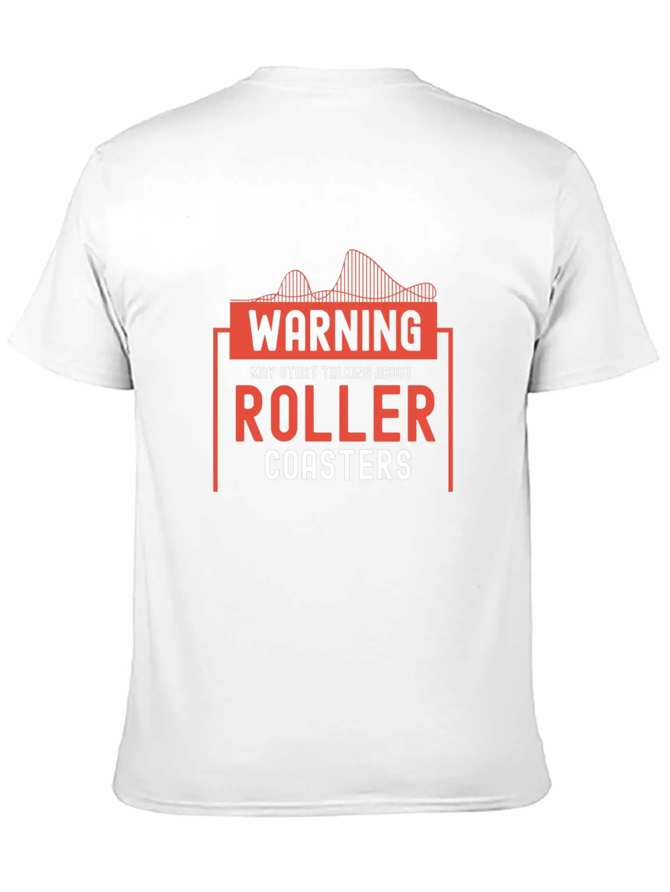 May Start Talking About Roller Coasters I Gift Stylish Everyday T-Shirt – Unisex Basic Cotton Tee