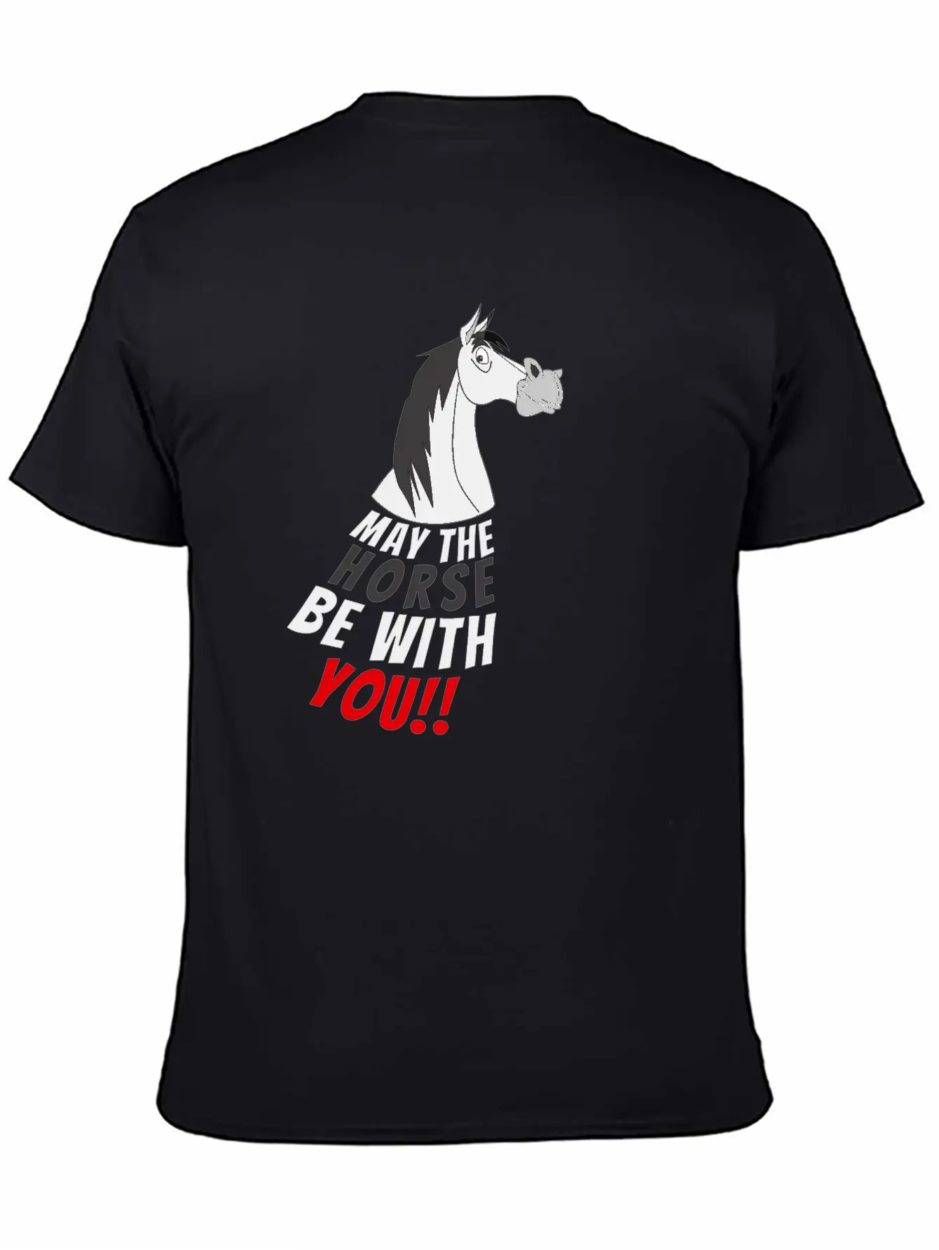 May The Horse Be With You Girl Girlie Child Cool Stylish Everyday T-Shirt – Unisex Basic Cotton Tee