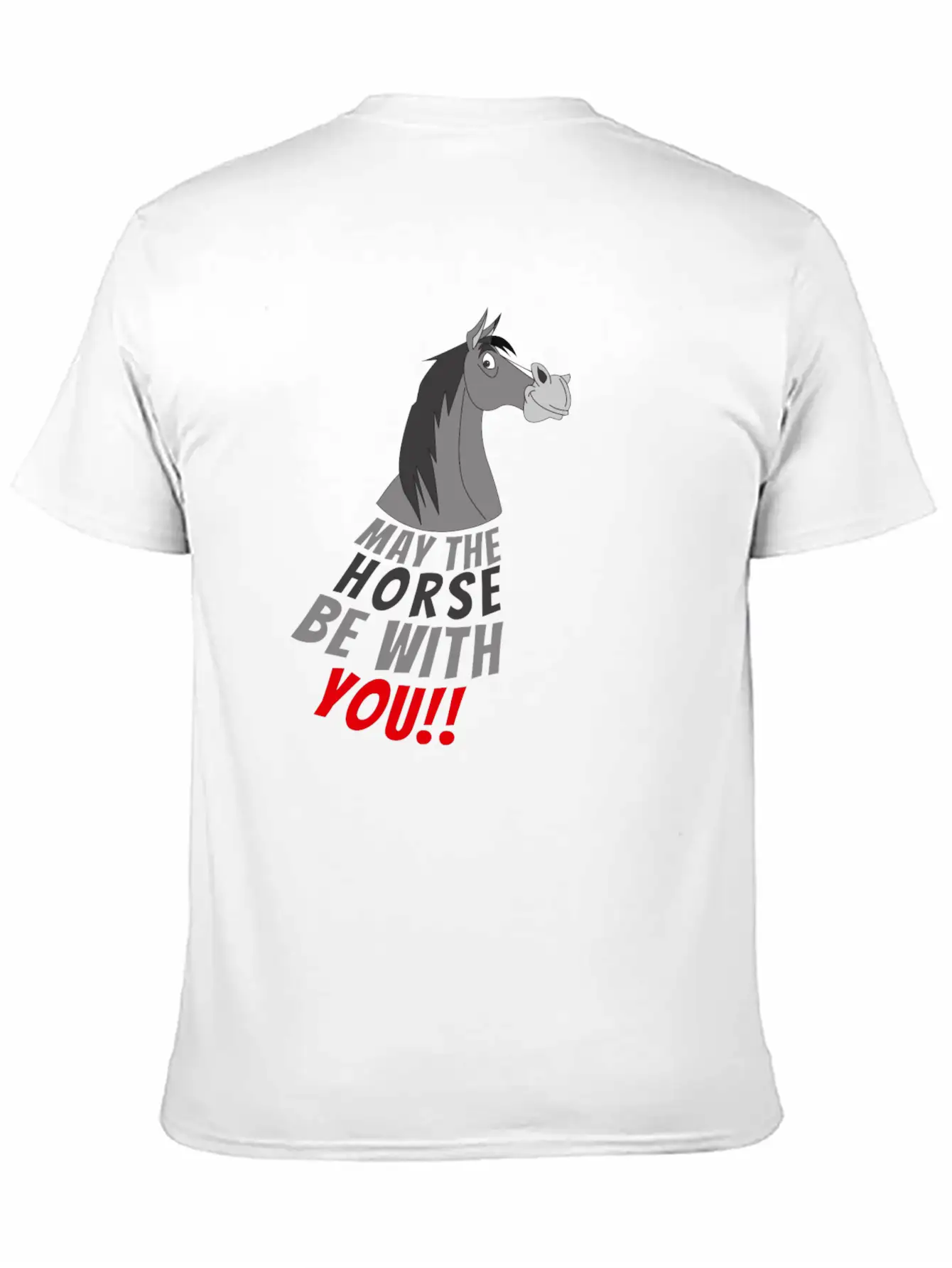 May The Horse Be With You Girl Girlie Child Cool Stylish Everyday T-Shirt – Unisex Basic Cotton Tee