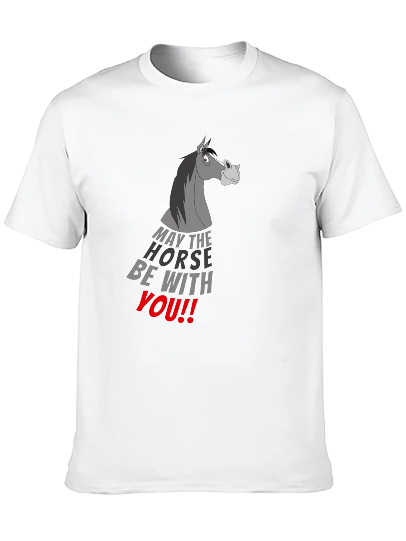 May The Horse Be With You Girl Girlie Child Cool Stylish Everyday T-Shirt – Unisex Basic Cotton Tee
