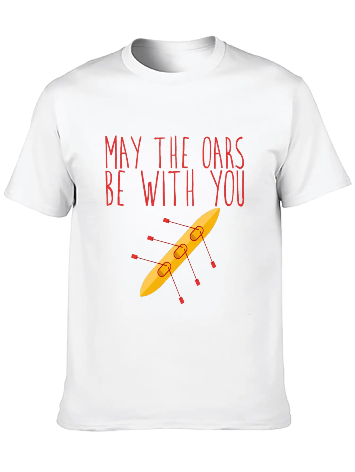 May The Oars Be With You 5 Unisex Short Sleeve Soft Cotton T-Shirt – Casual Everyday Wear