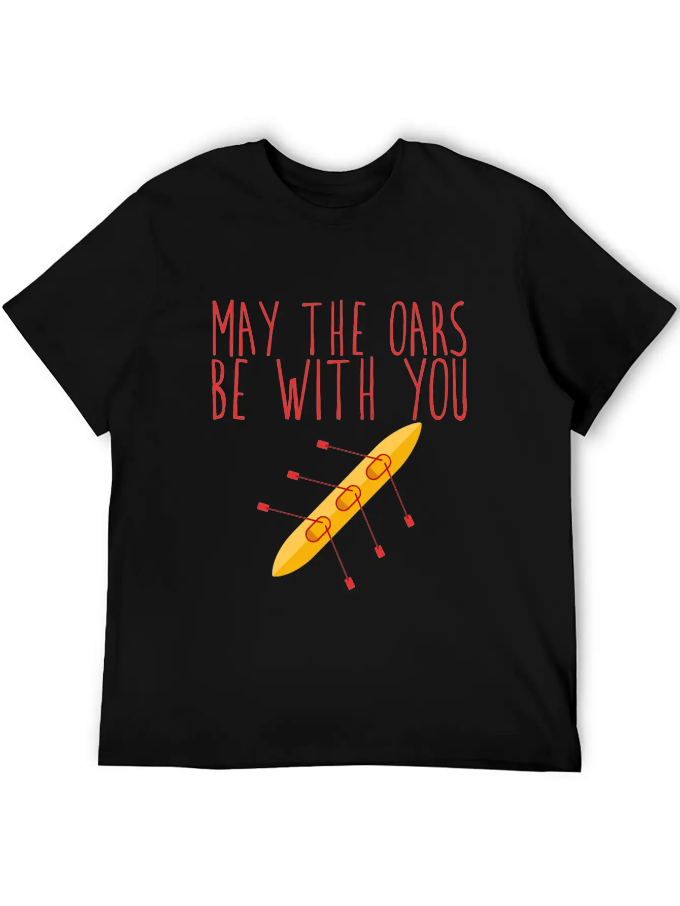 May The Oars Be With You 5 Unisex Short Sleeve Soft Cotton T-Shirt – Casual Everyday Wear