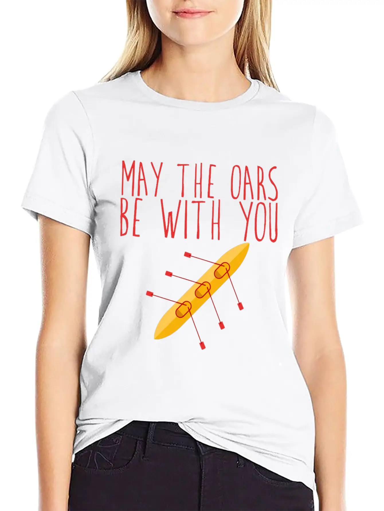 May The Oars Be With You 5 Unisex Short Sleeve Soft Cotton T-Shirt – Casual Everyday Wear