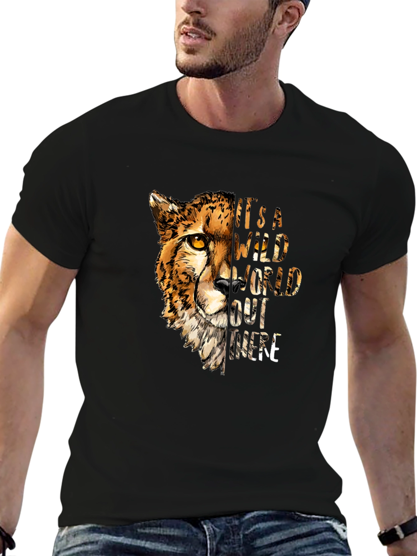 Wild Cheetah Graphic T-Shirt