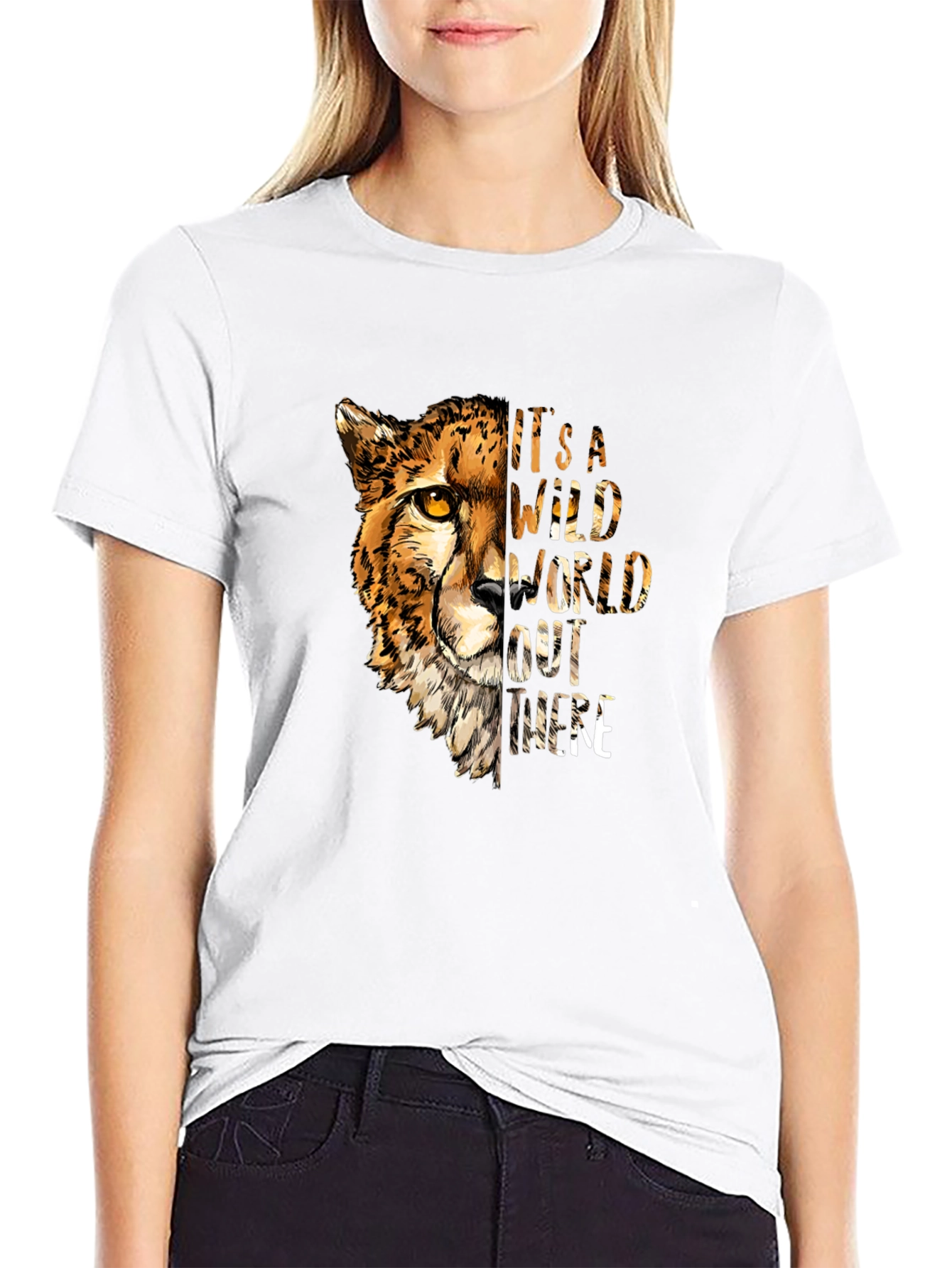 Wild Cheetah Graphic T-Shirt