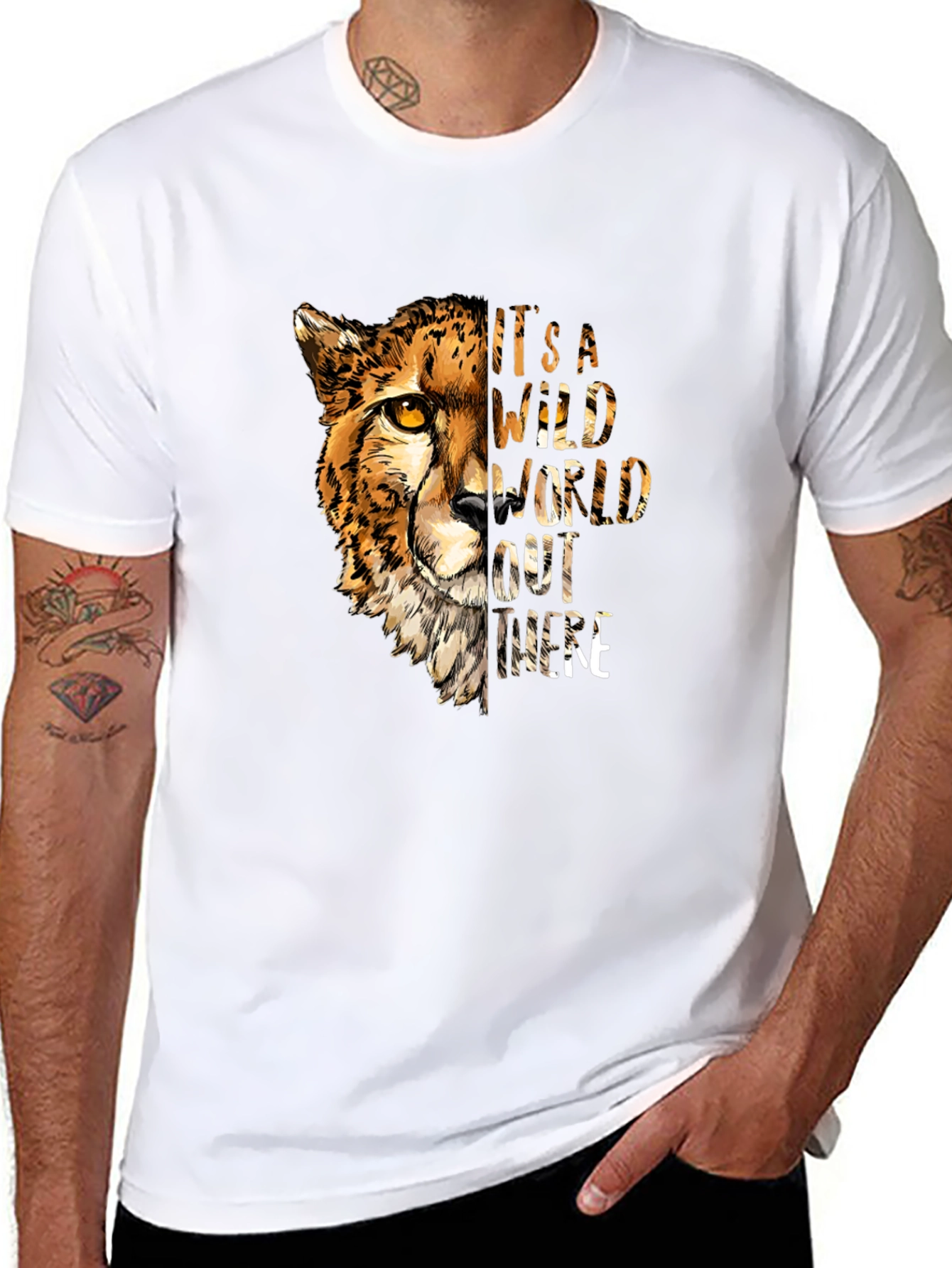Wild Cheetah Graphic T-Shirt