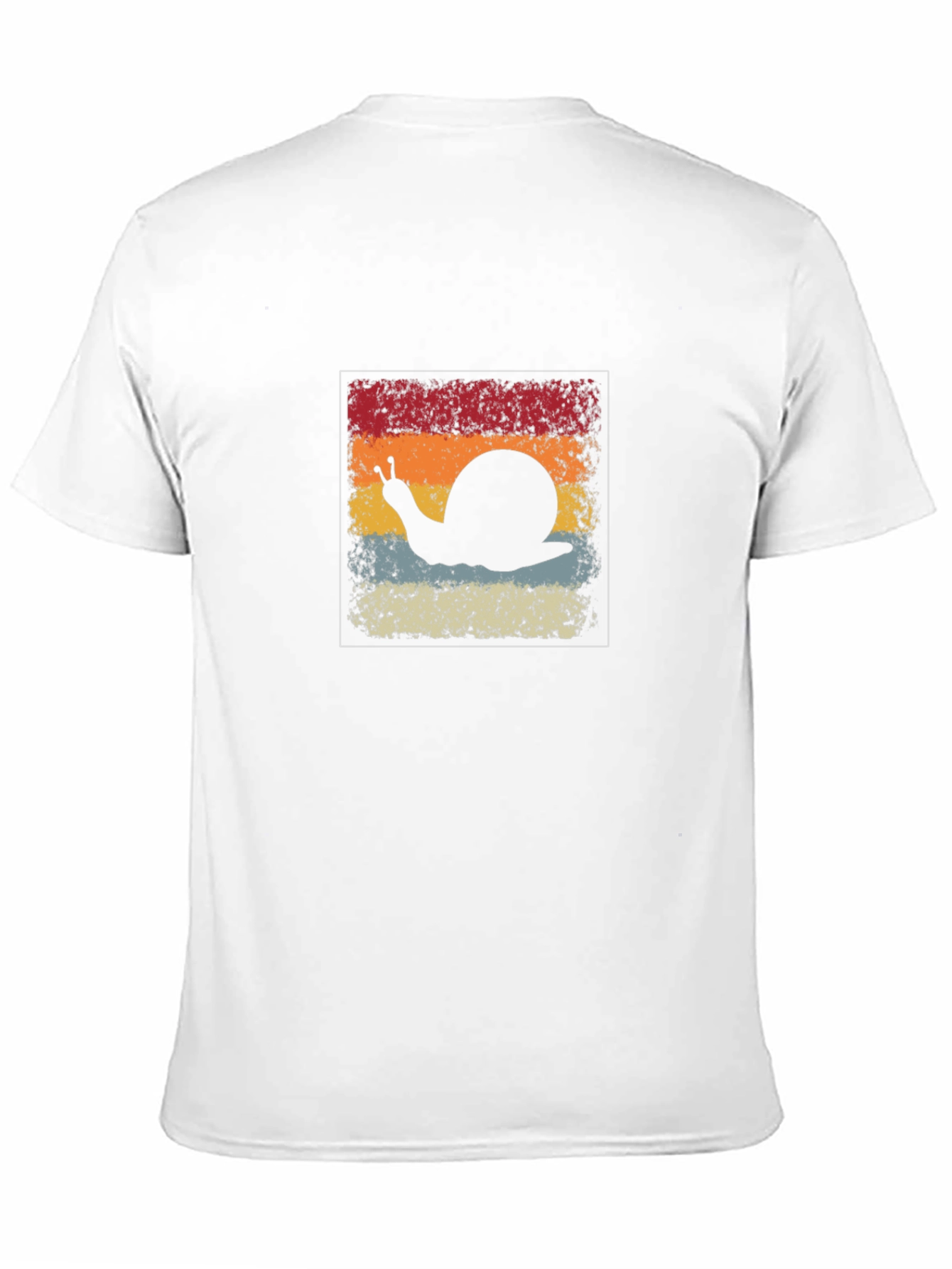 Retro Snail Graphic Tee - Black Cotton Blend