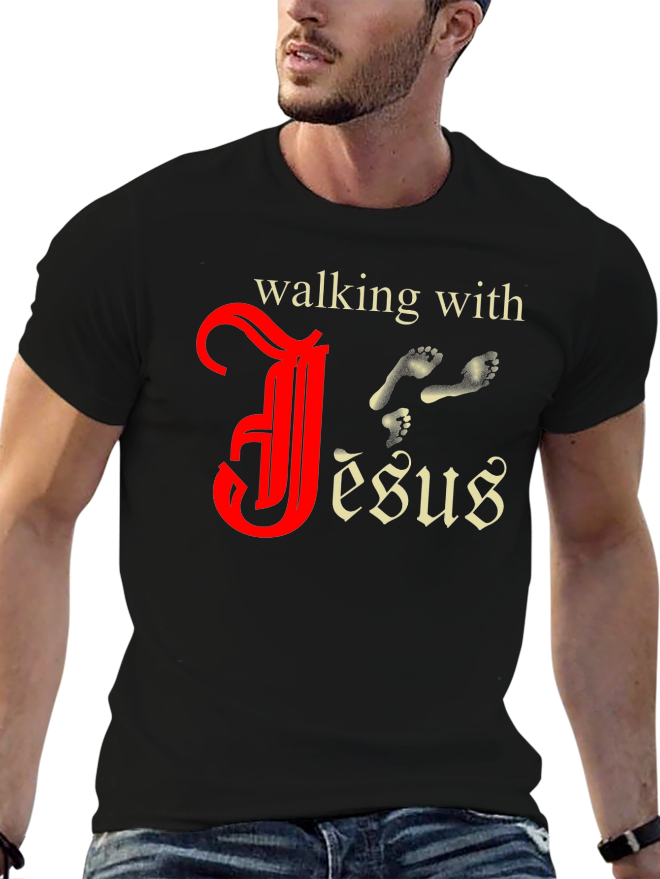 Walking with Jesus Graphic Tee