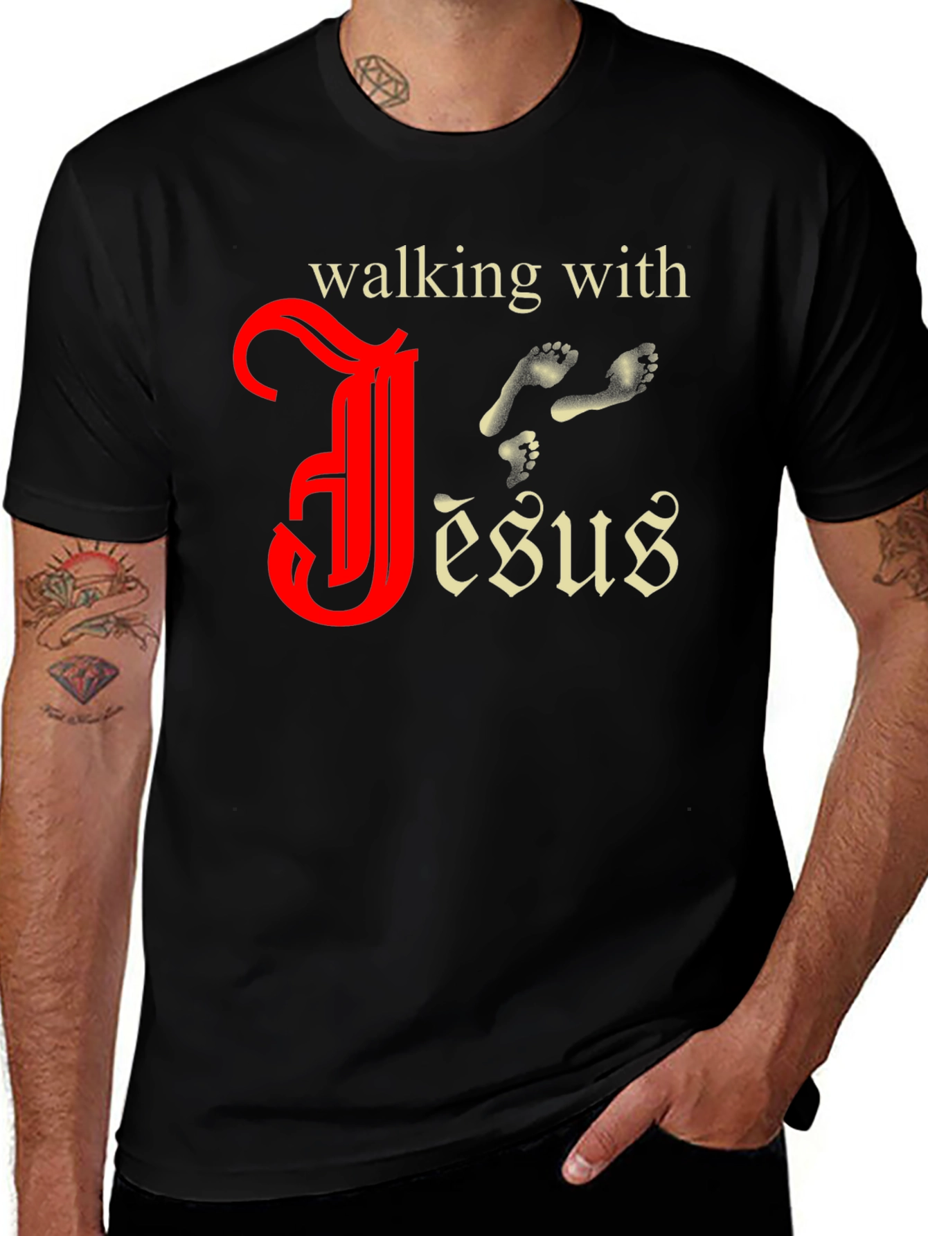 Walking with Jesus Graphic Tee