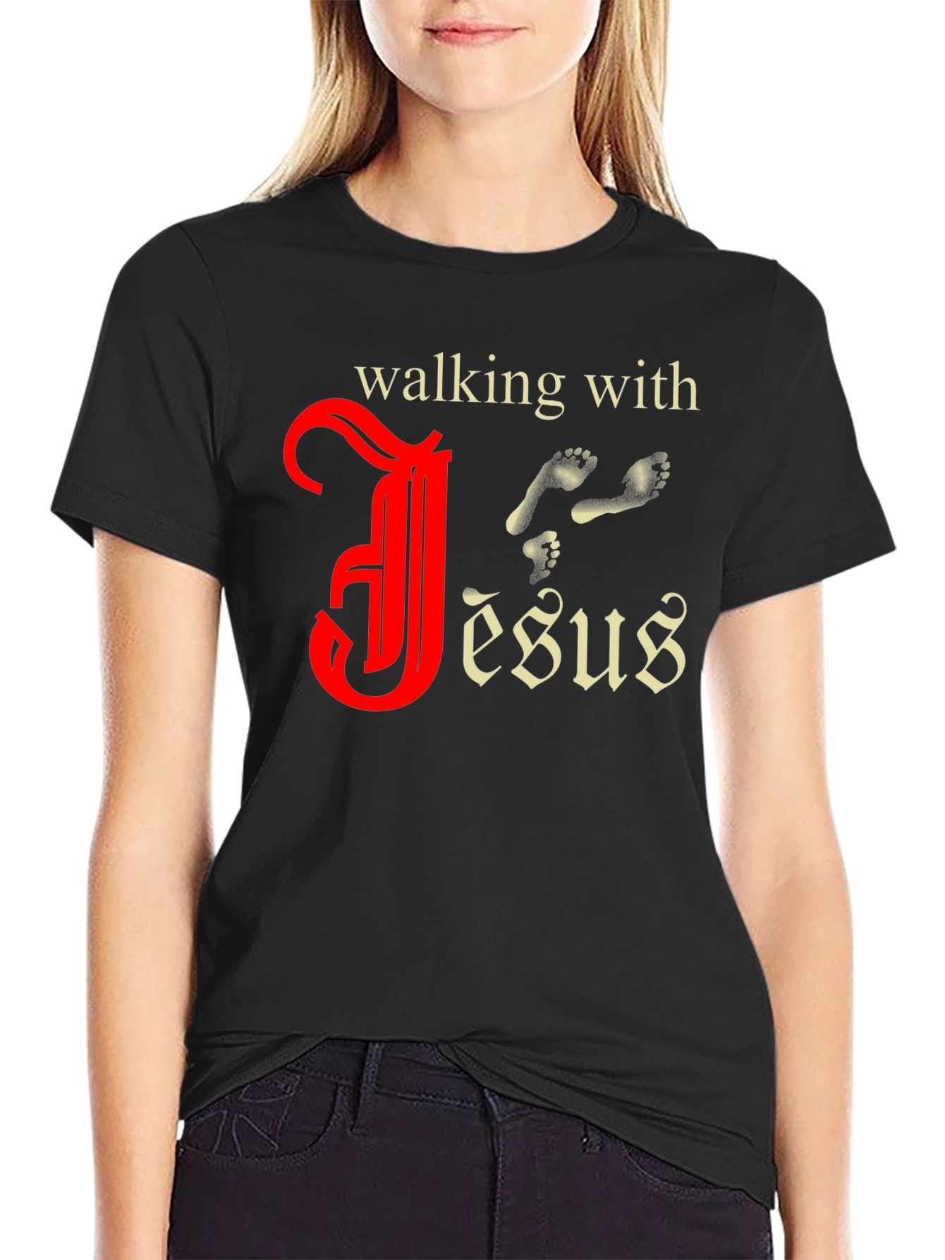 Walking with Jesus Graphic Tee