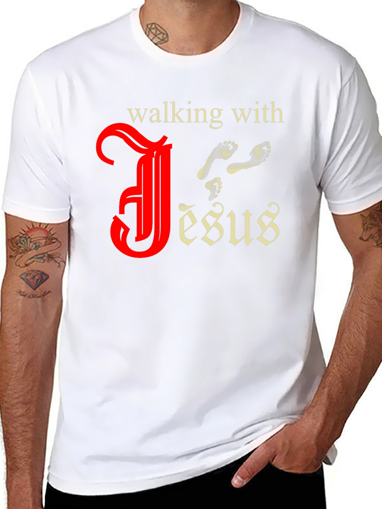 Walking with Jesus Graphic Tee