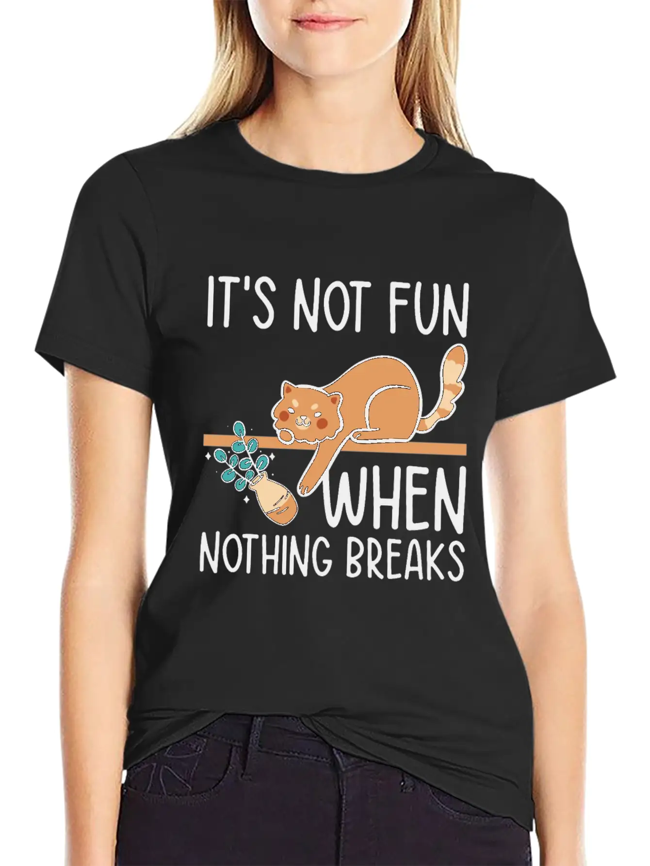 Mean Cat Drawing Line Art Cat Owner Pet Cat Essential Unisex Summer Tee – Soft Cotton Casual Fit
