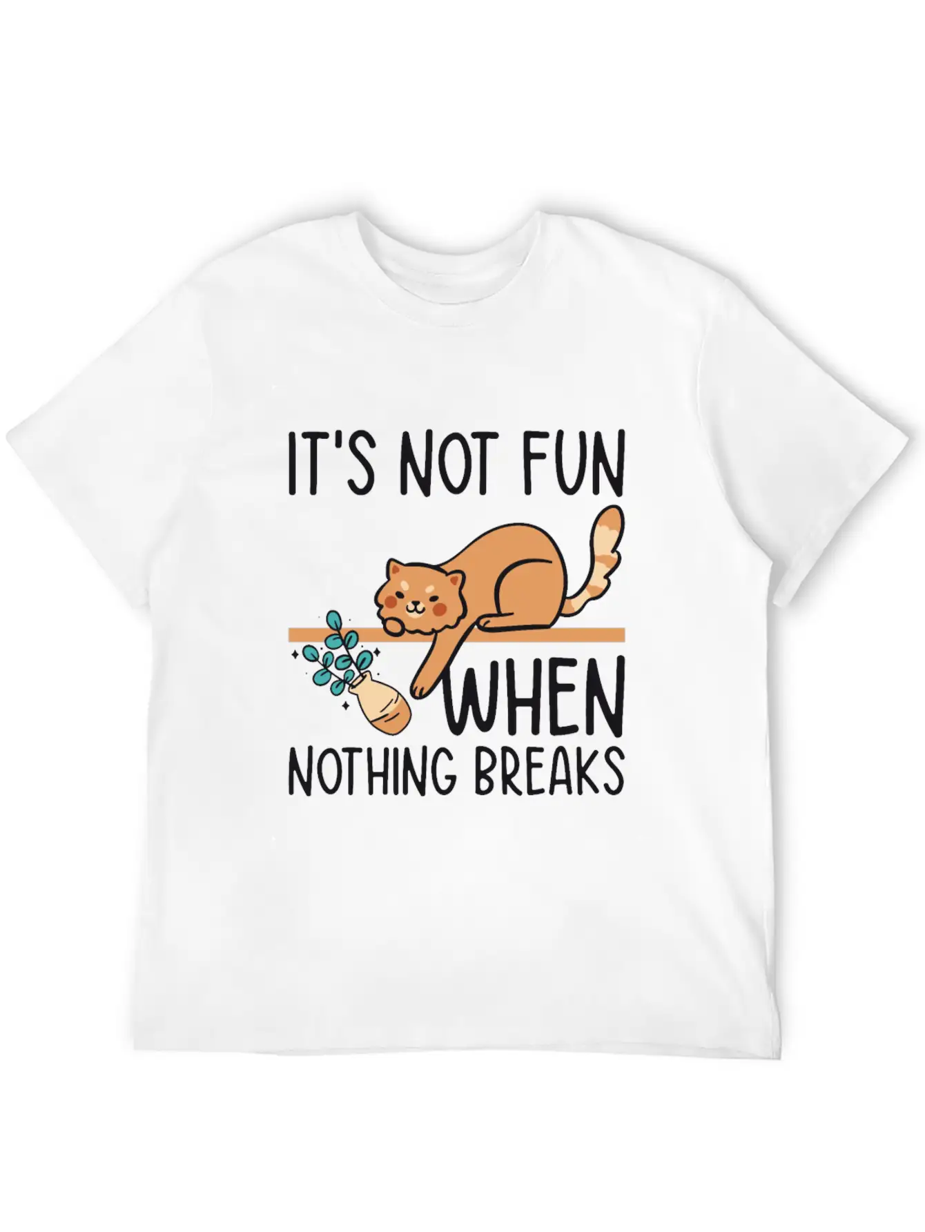 Mean Cat Drawing Line Art Cat Owner Pet Cat Essential Unisex Summer Tee – Soft Cotton Casual Fit
