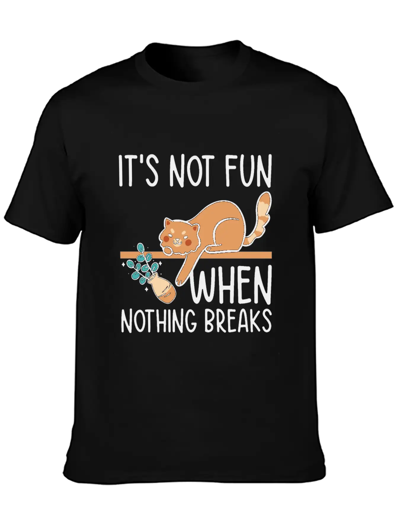 Mean Cat Drawing Line Art Cat Owner Pet Cat Essential Unisex Summer Tee – Soft Cotton Casual Fit
