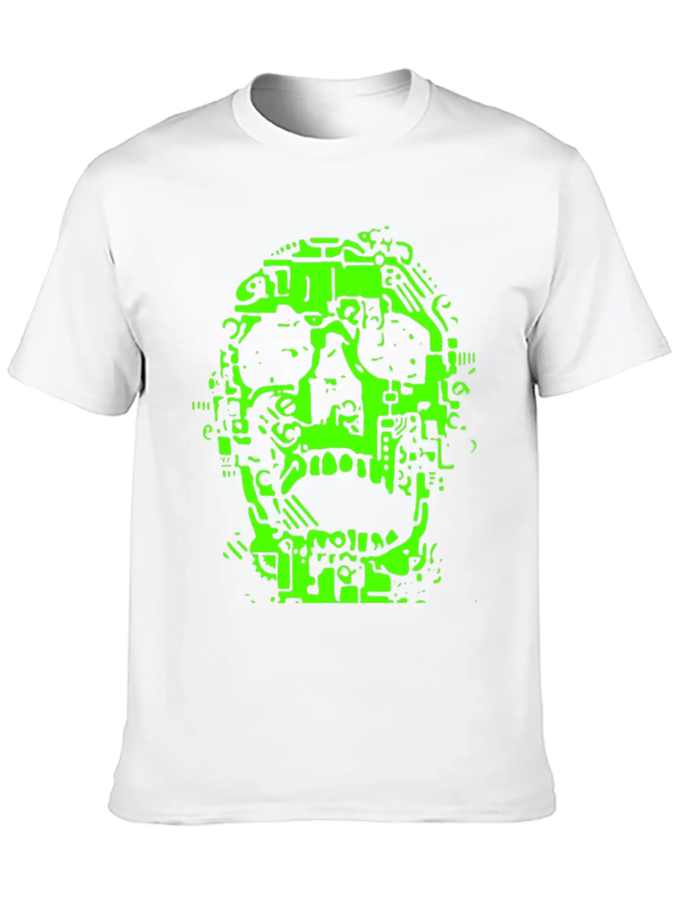Mech Skull Timeless Short Sleeve Tee – Comfy And Minimalist Design