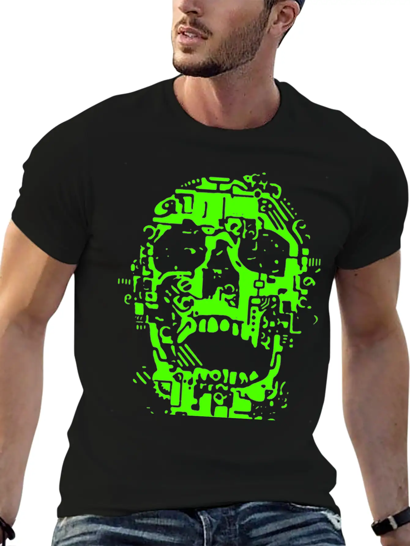 Mech Skull Timeless Short Sleeve Tee – Comfy And Minimalist Design
