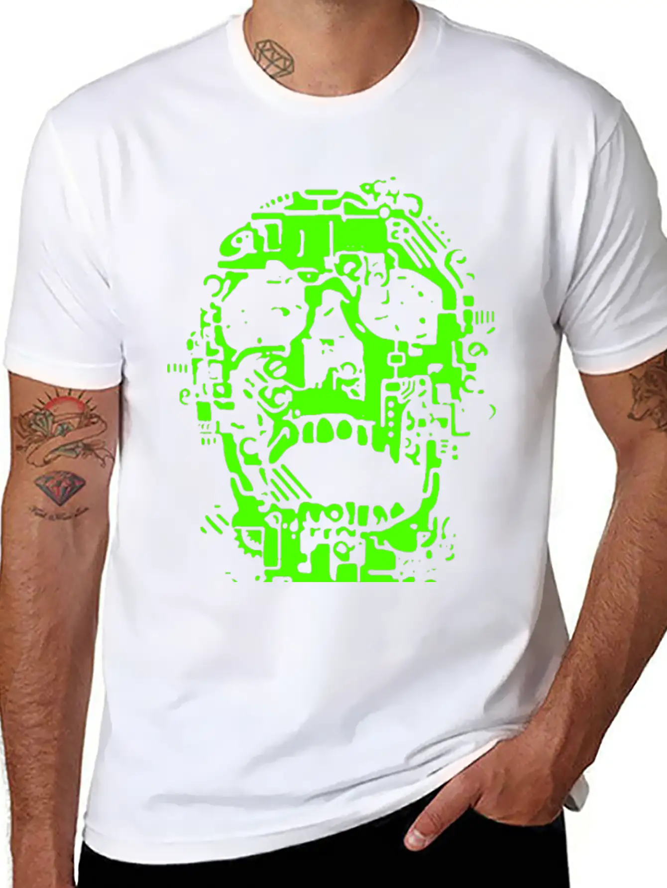 Mech Skull Timeless Short Sleeve Tee – Comfy And Minimalist Design