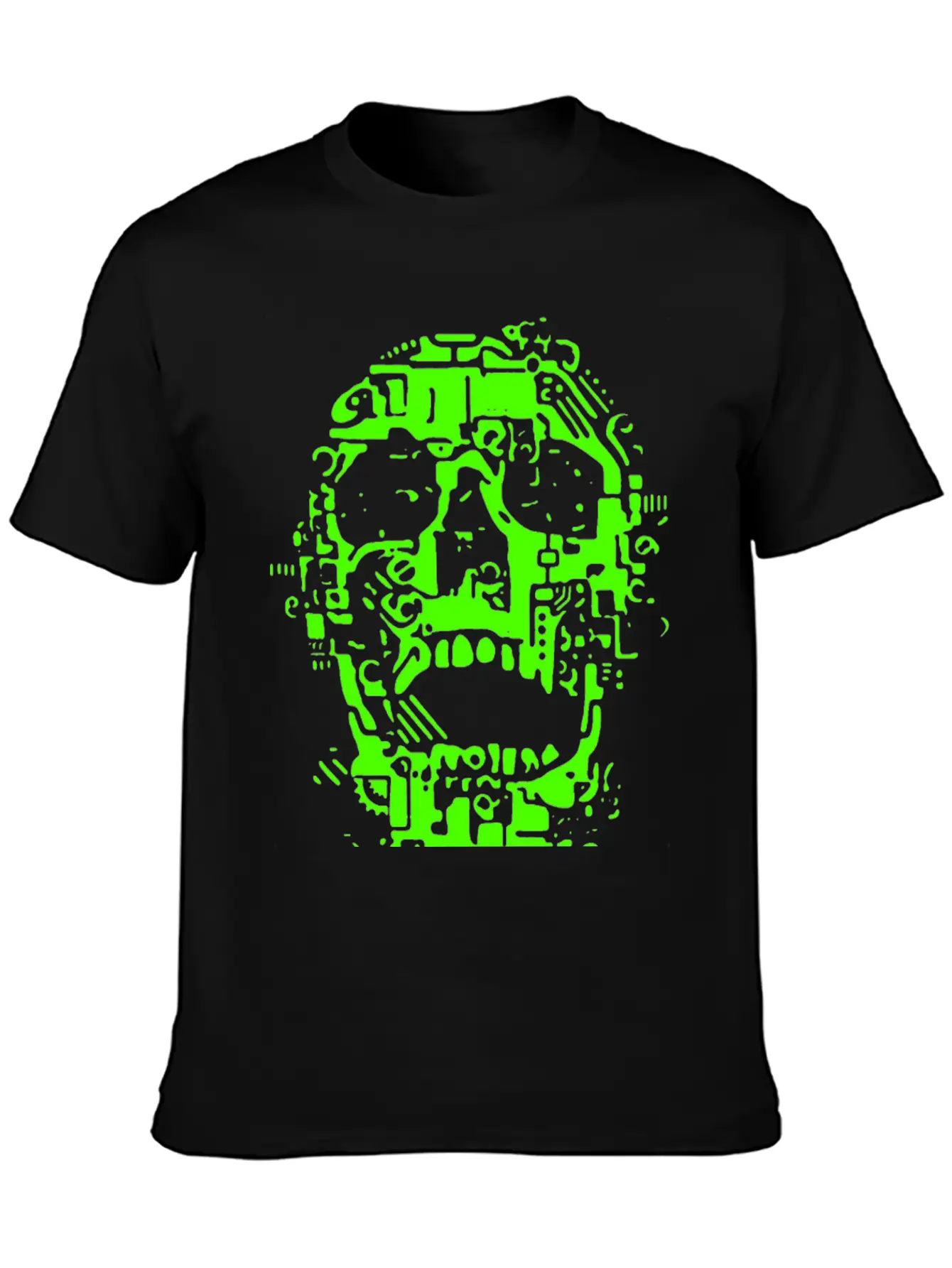 Mech Skull Timeless Short Sleeve Tee – Comfy And Minimalist Design
