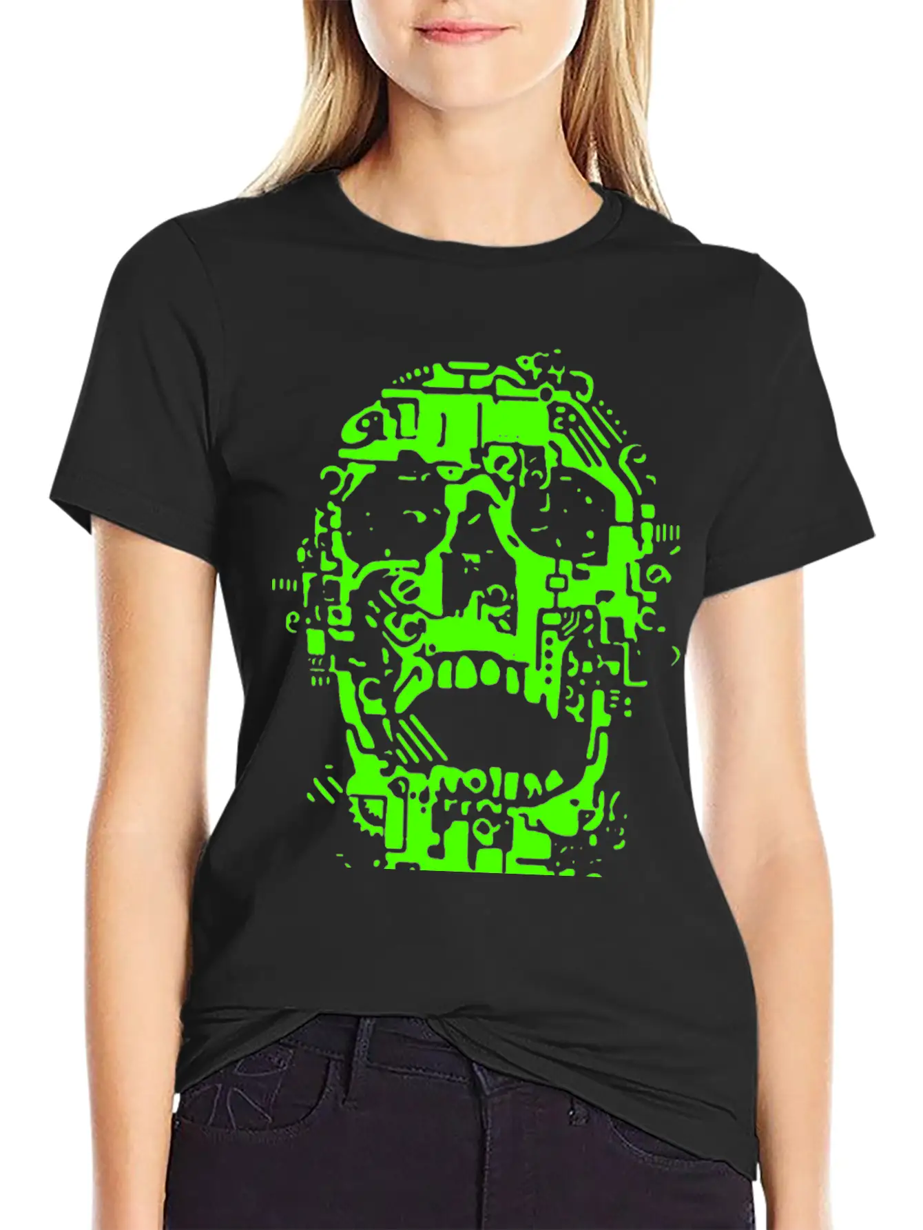 Mech Skull Timeless Short Sleeve Tee – Comfy And Minimalist Design