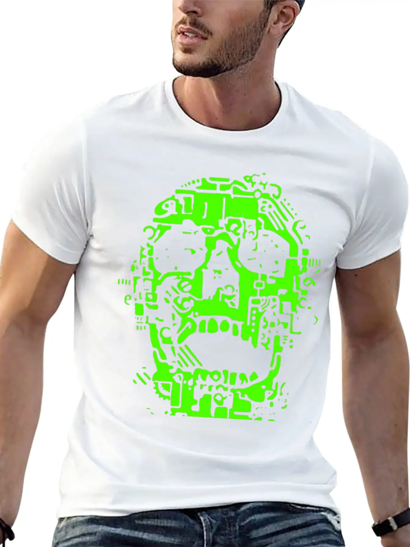 Mech Skull Timeless Short Sleeve Tee – Comfy And Minimalist Design